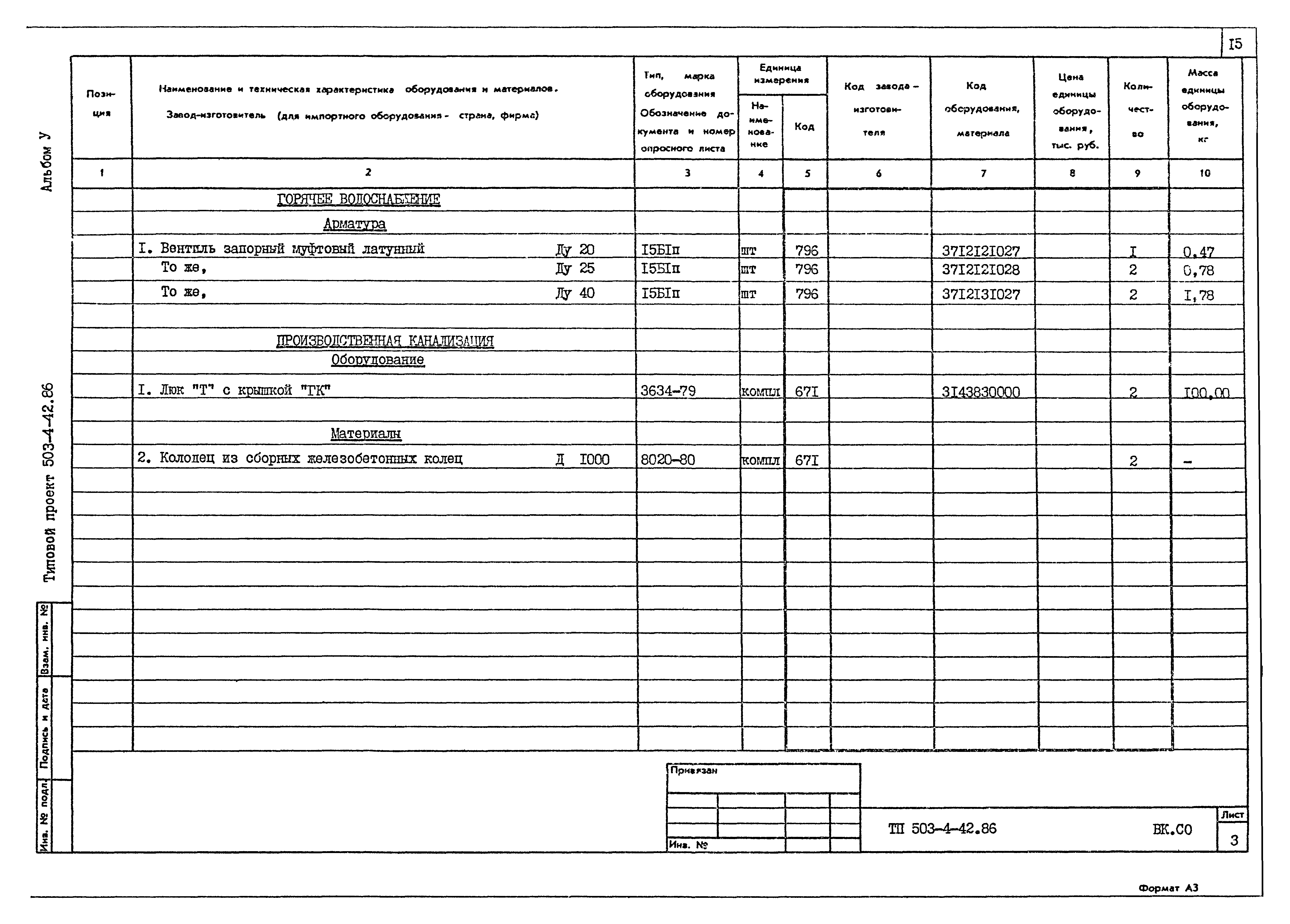 Типовой проект 503-4-42.86