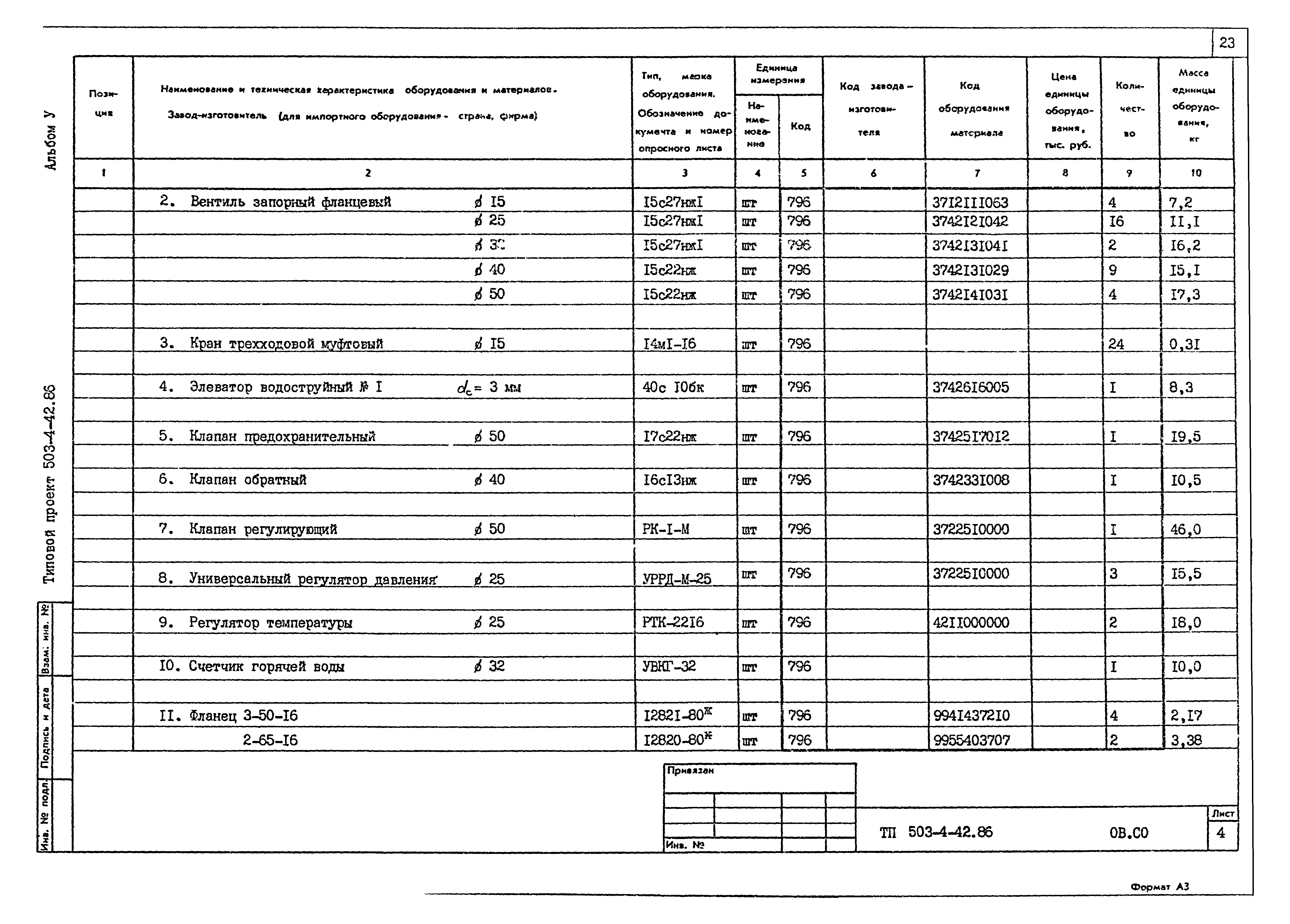 Типовой проект 503-4-42.86