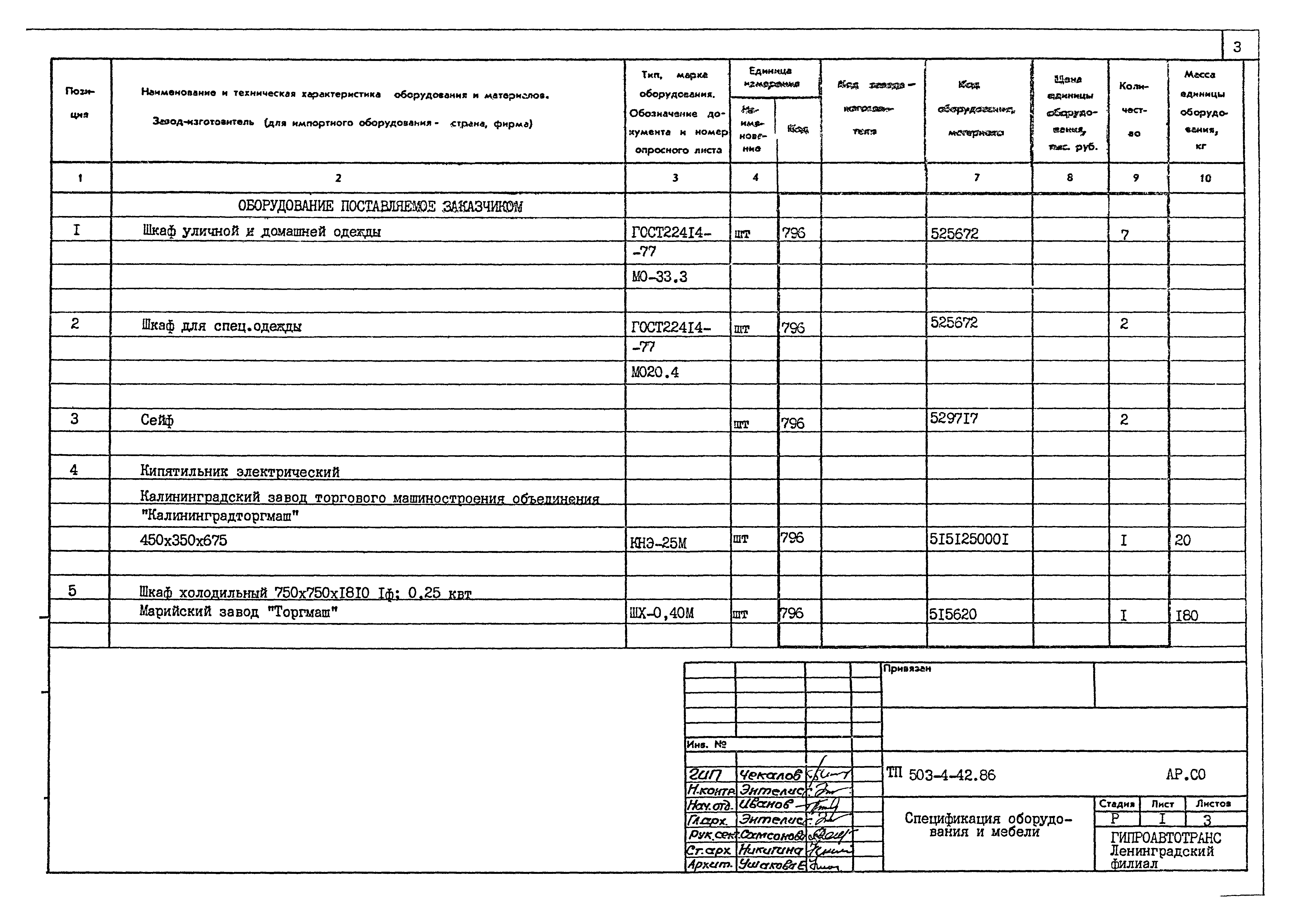 Типовой проект 503-4-42.86