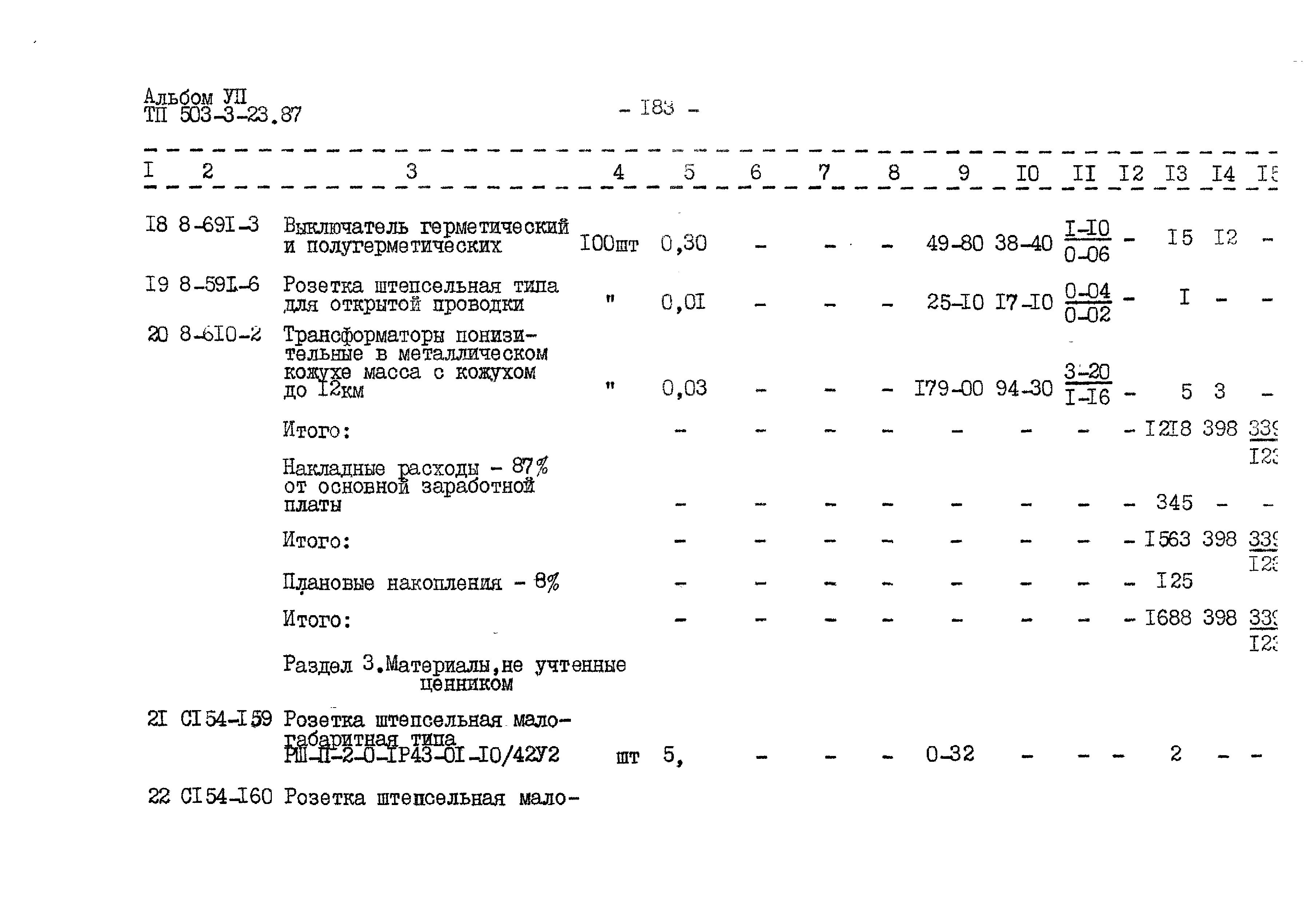 Типовой проект 503-3-23.87