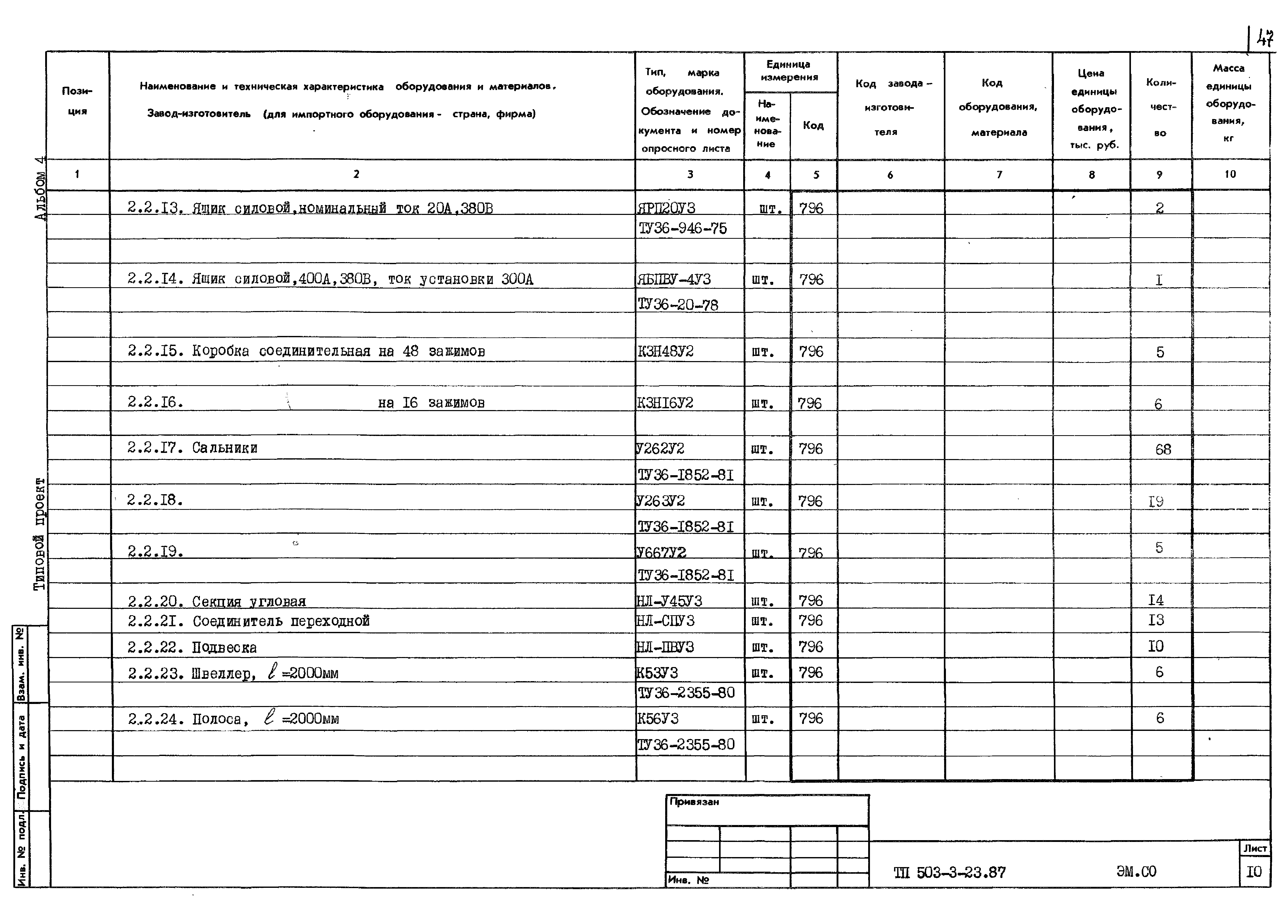 Типовой проект 503-3-23.87