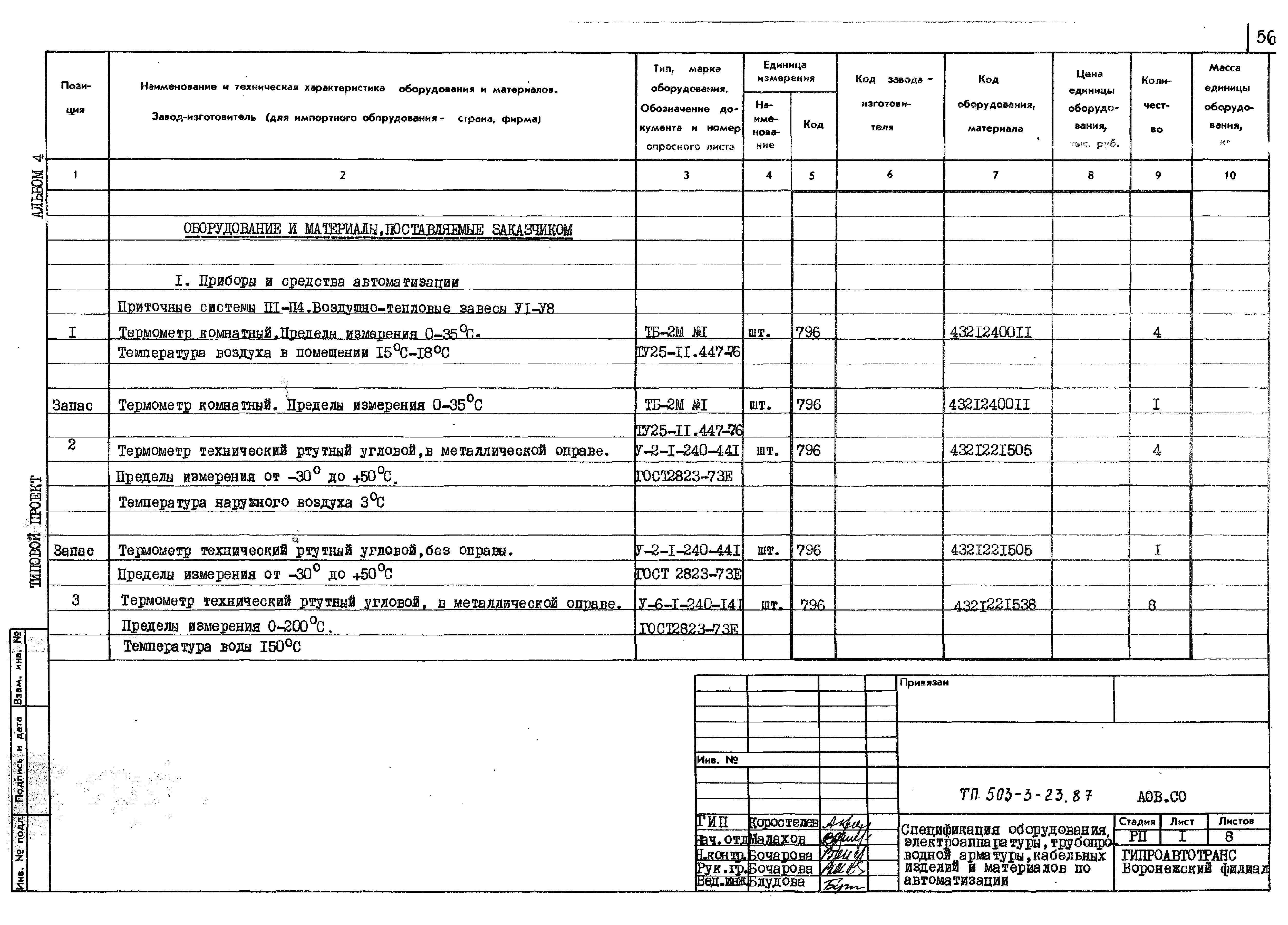 Типовой проект 503-3-23.87