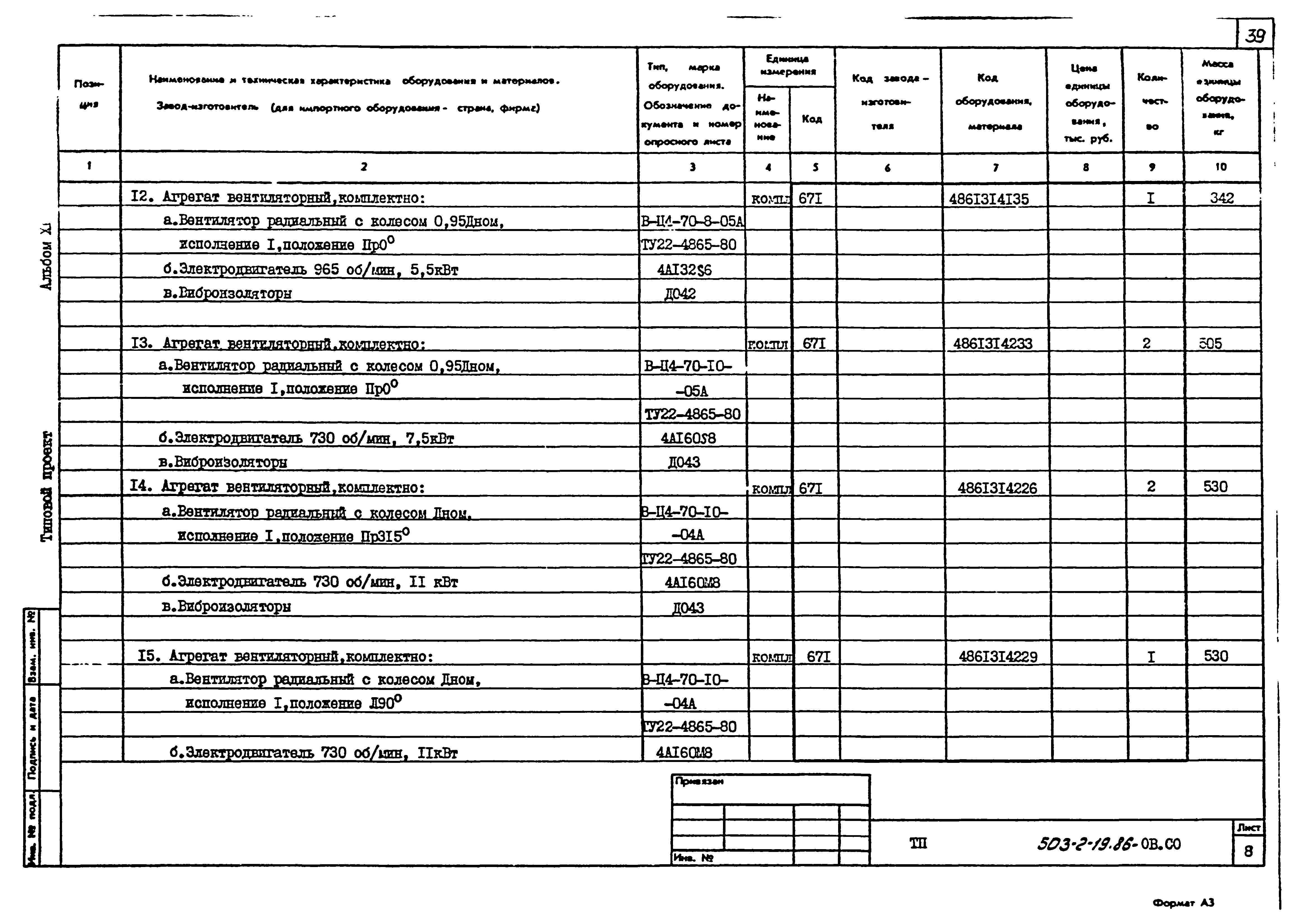 Типовой проект 503-2-19.86