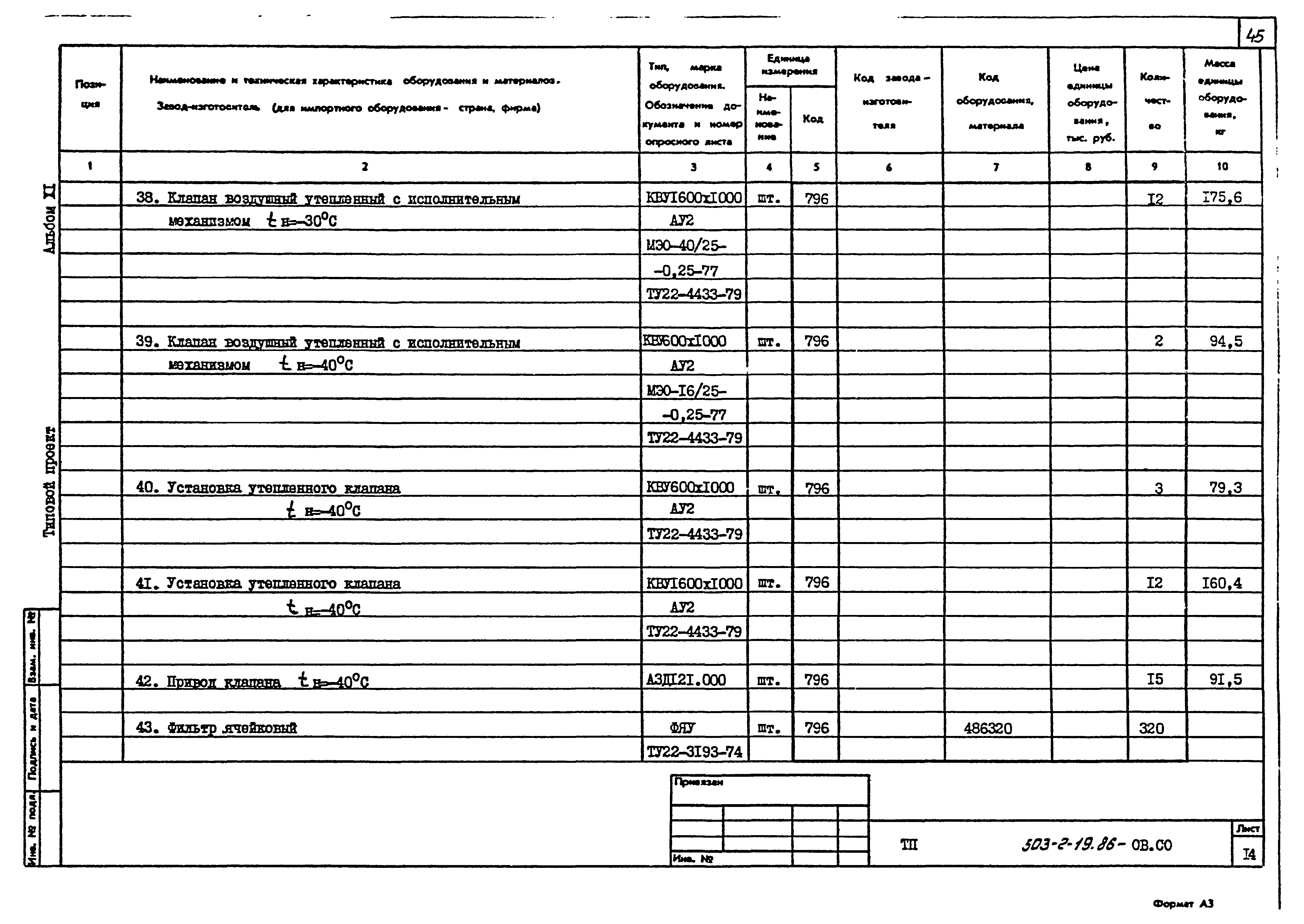 Типовой проект 503-2-19.86