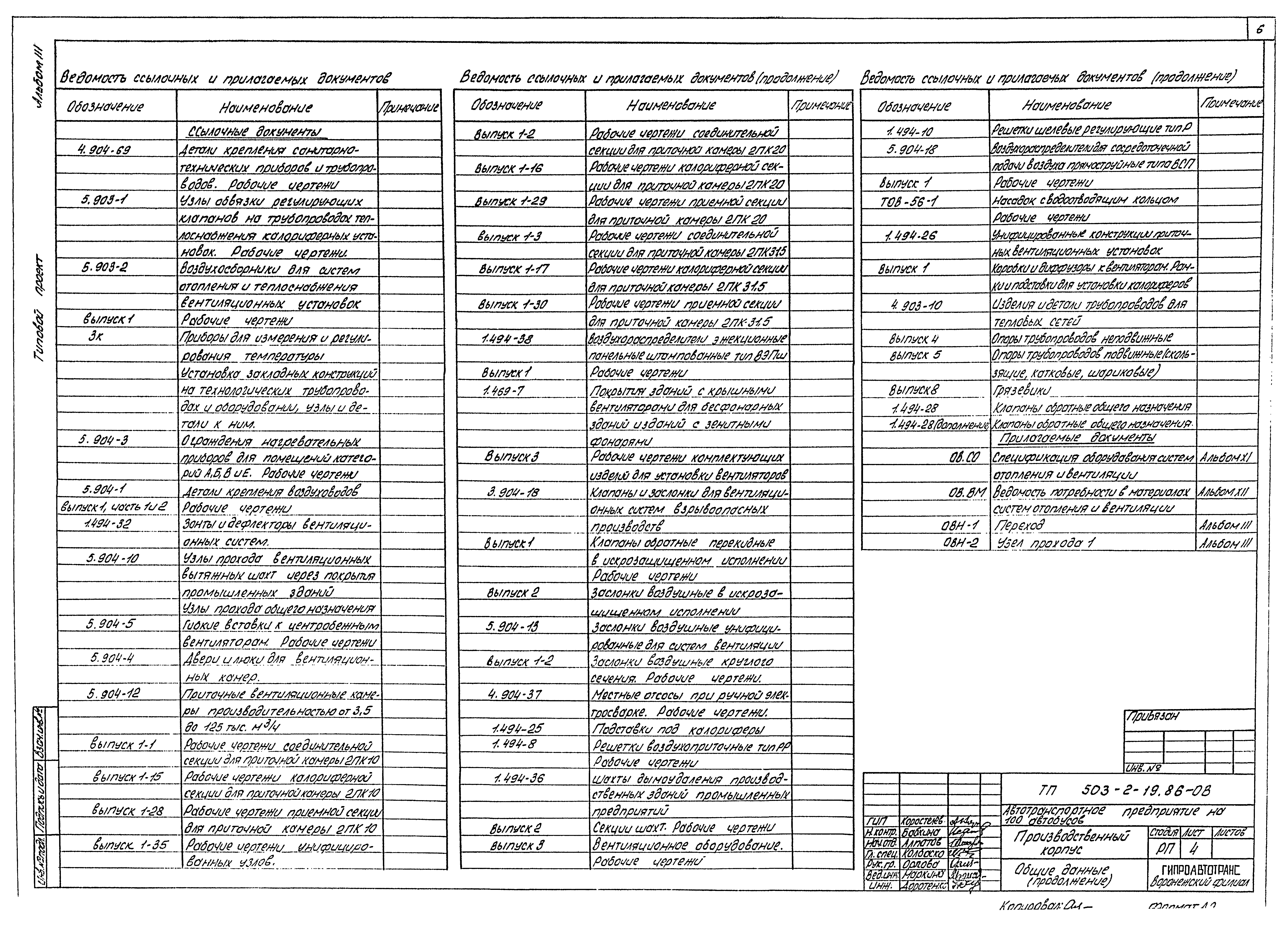 Типовой проект 503-2-19.86