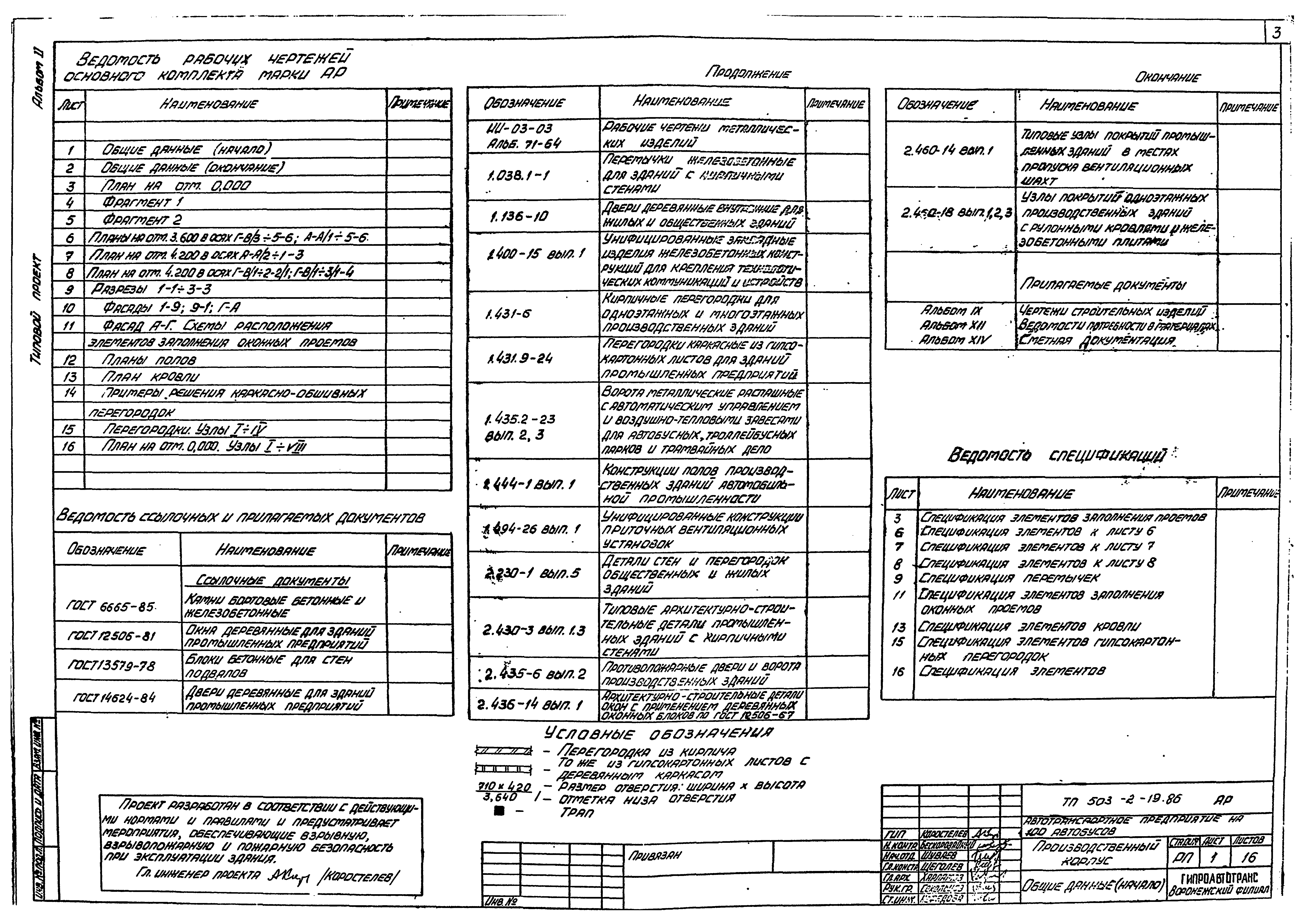 Типовой проект 503-2-19.86