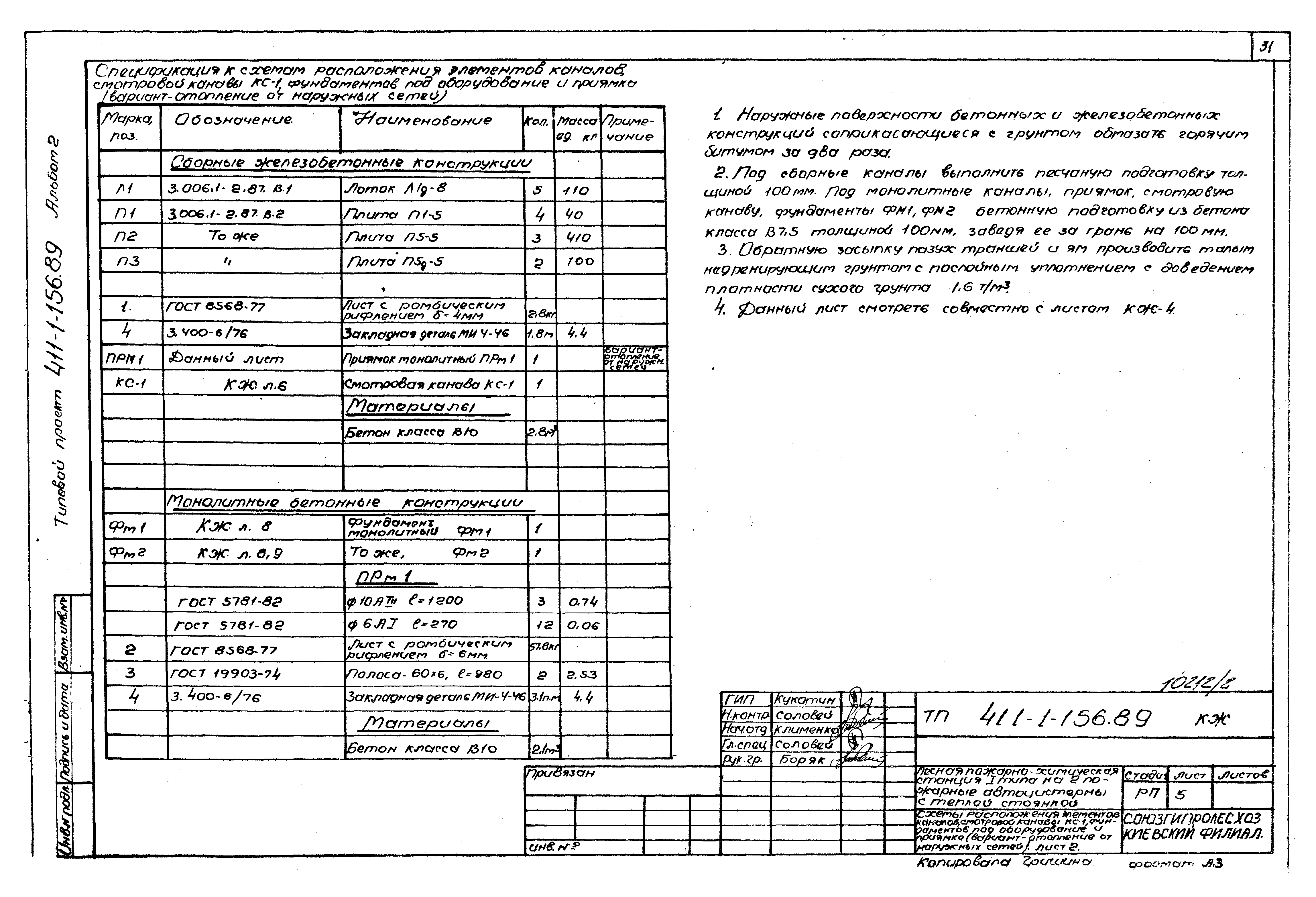 Типовой проект 411-1-156.89
