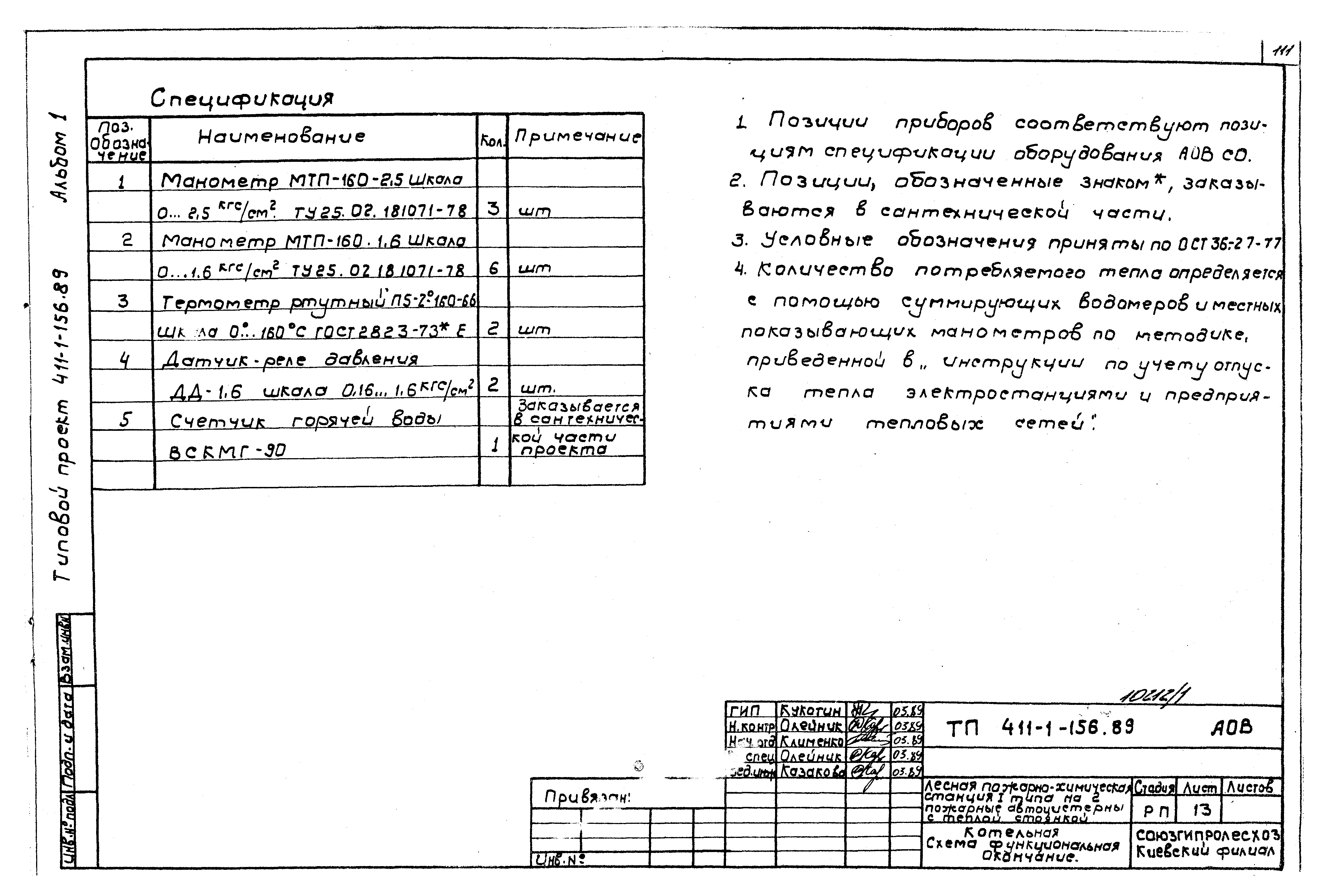 Типовой проект 411-1-156.89