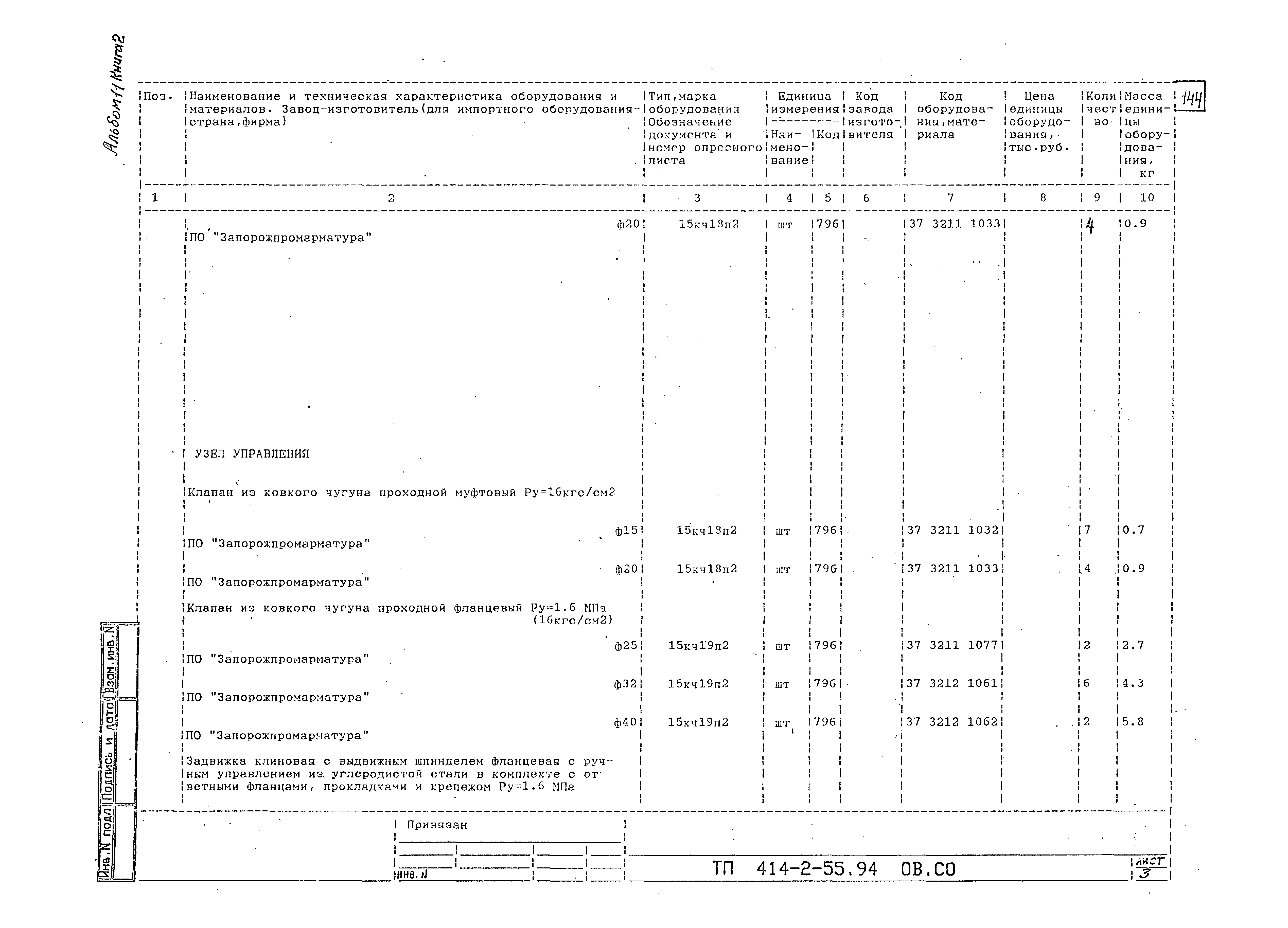 Типовой проект 414-2-55.94