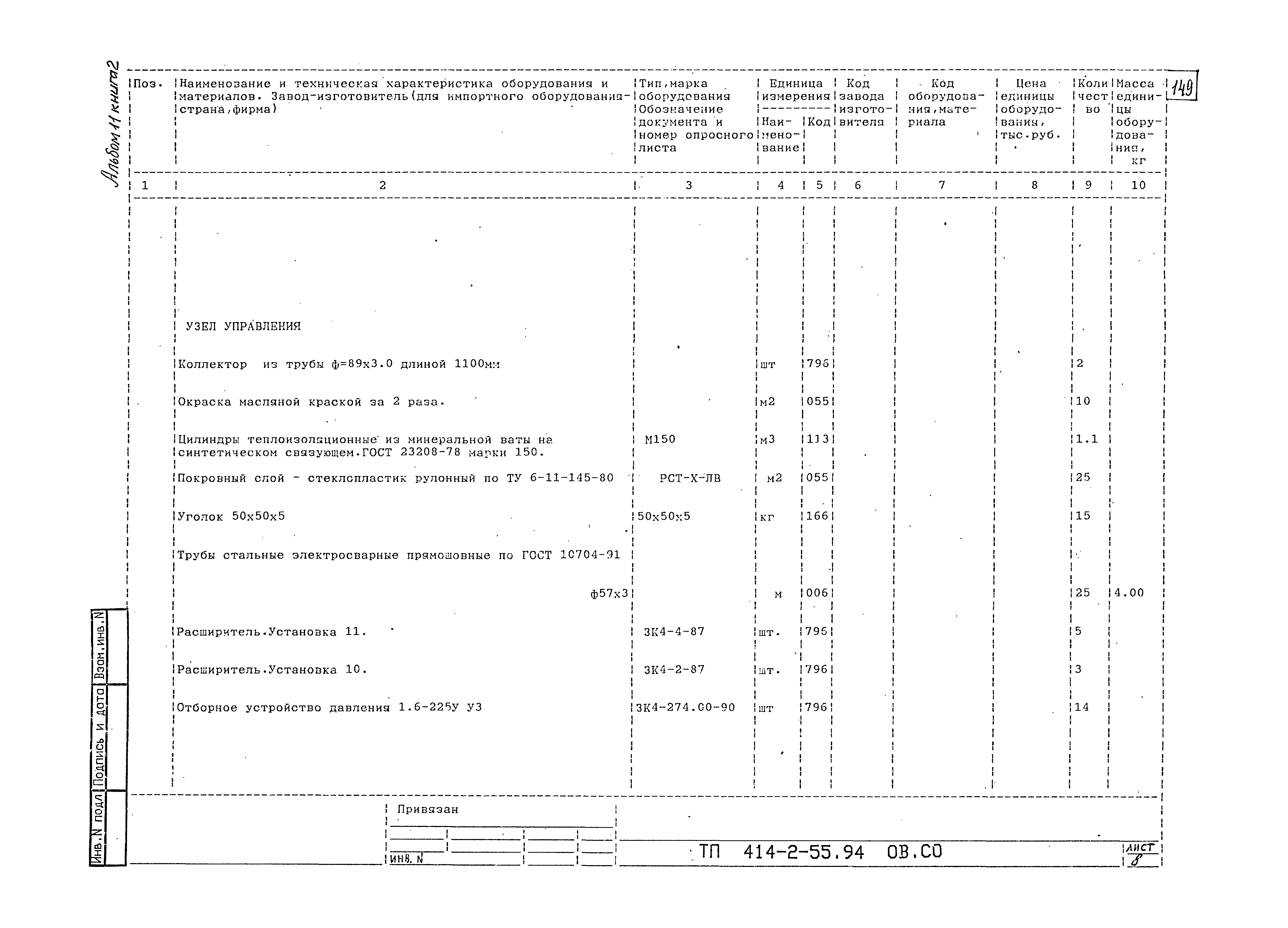 Типовой проект 414-2-55.94