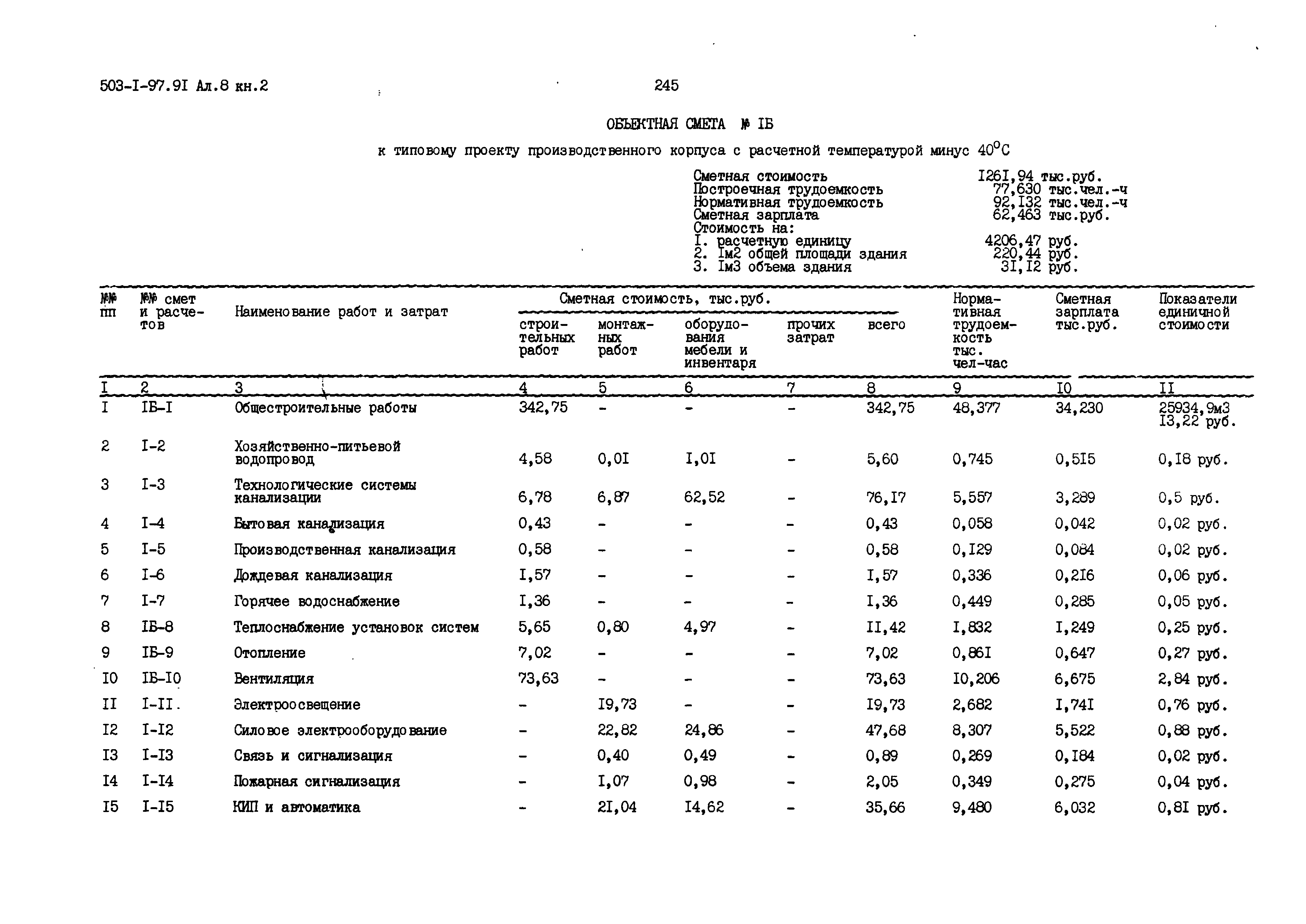 Типовой проект 503-1-97.91