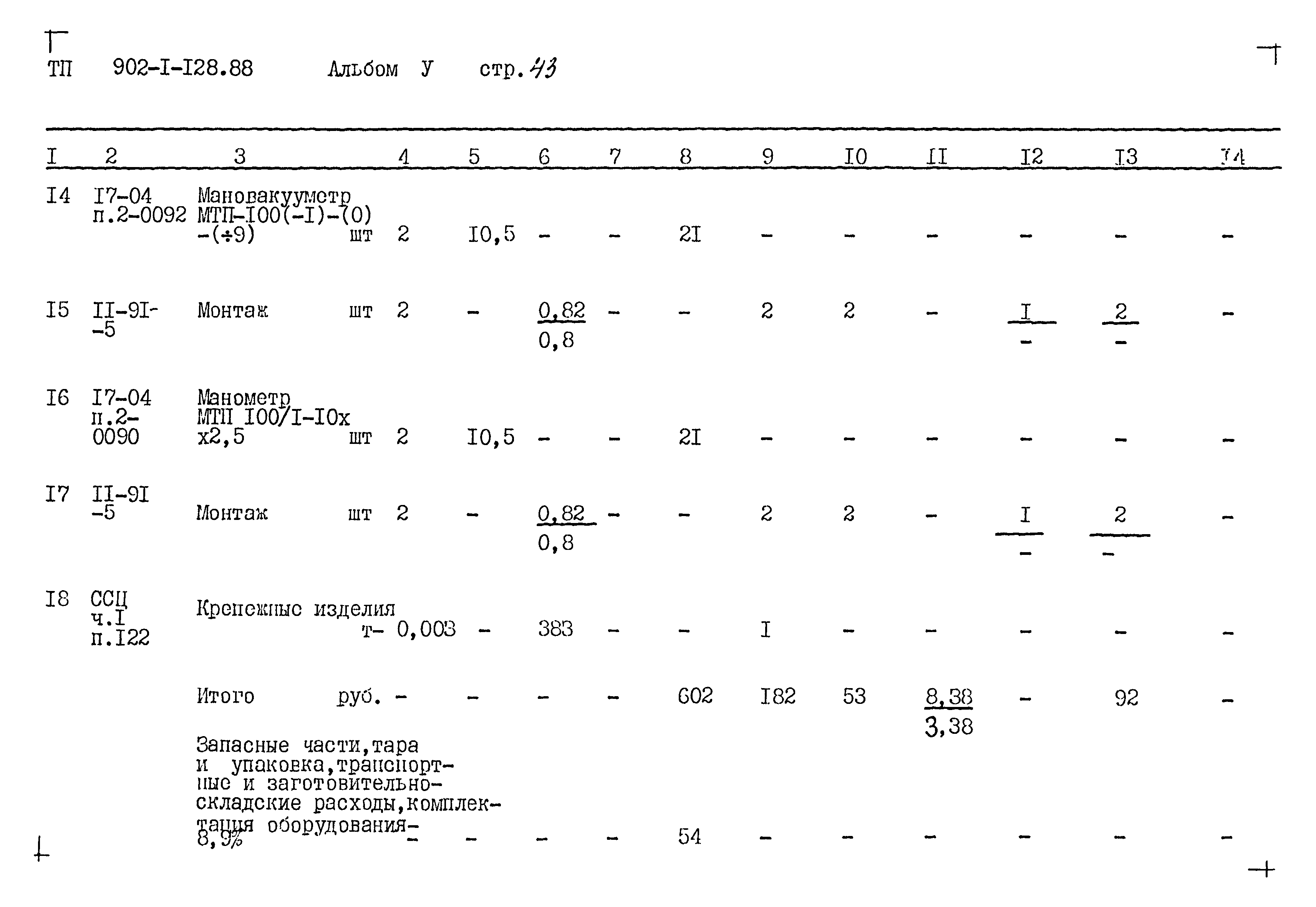 Типовой проект 902-1-128.88