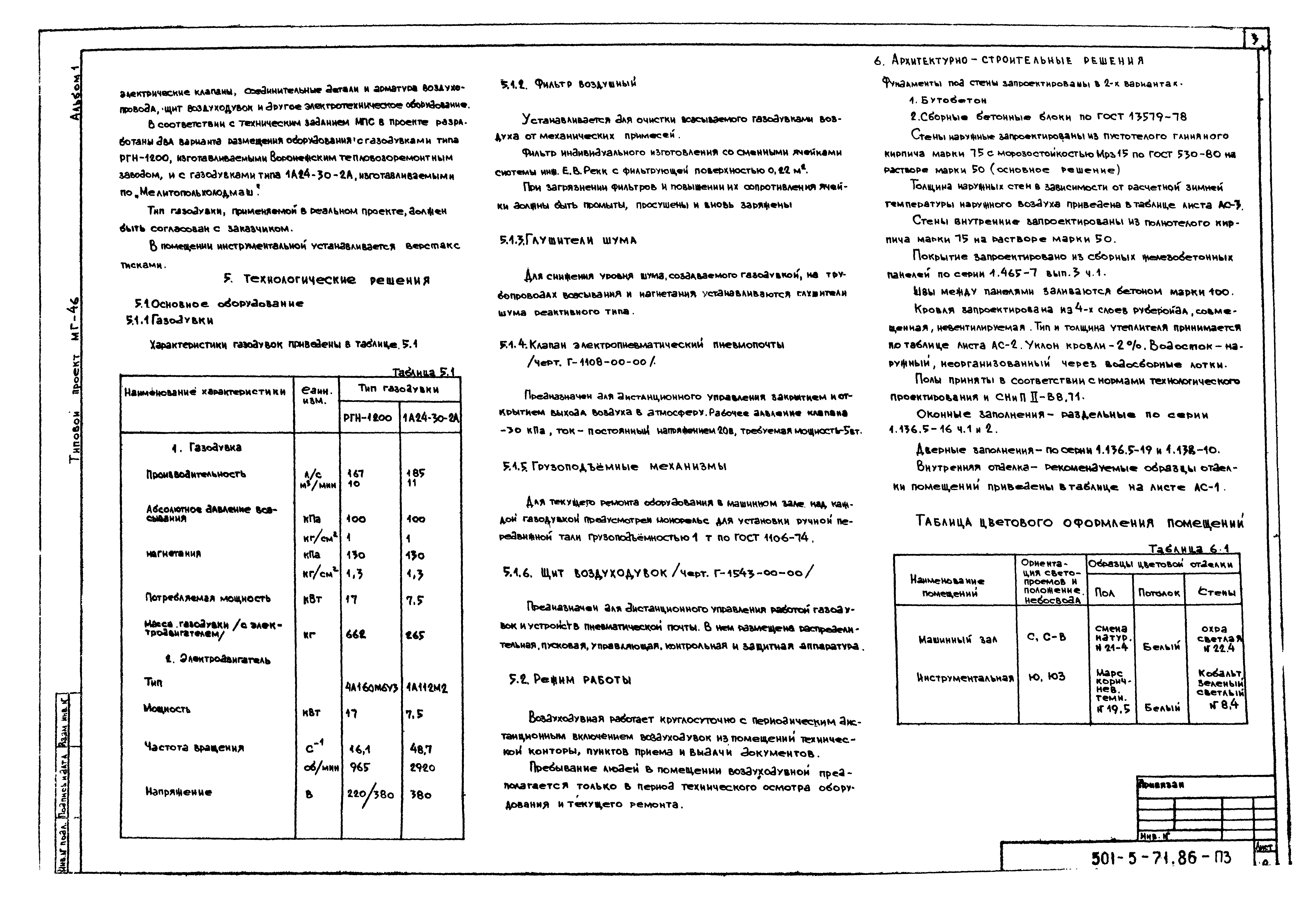 Типовой проект 501-5-71.86