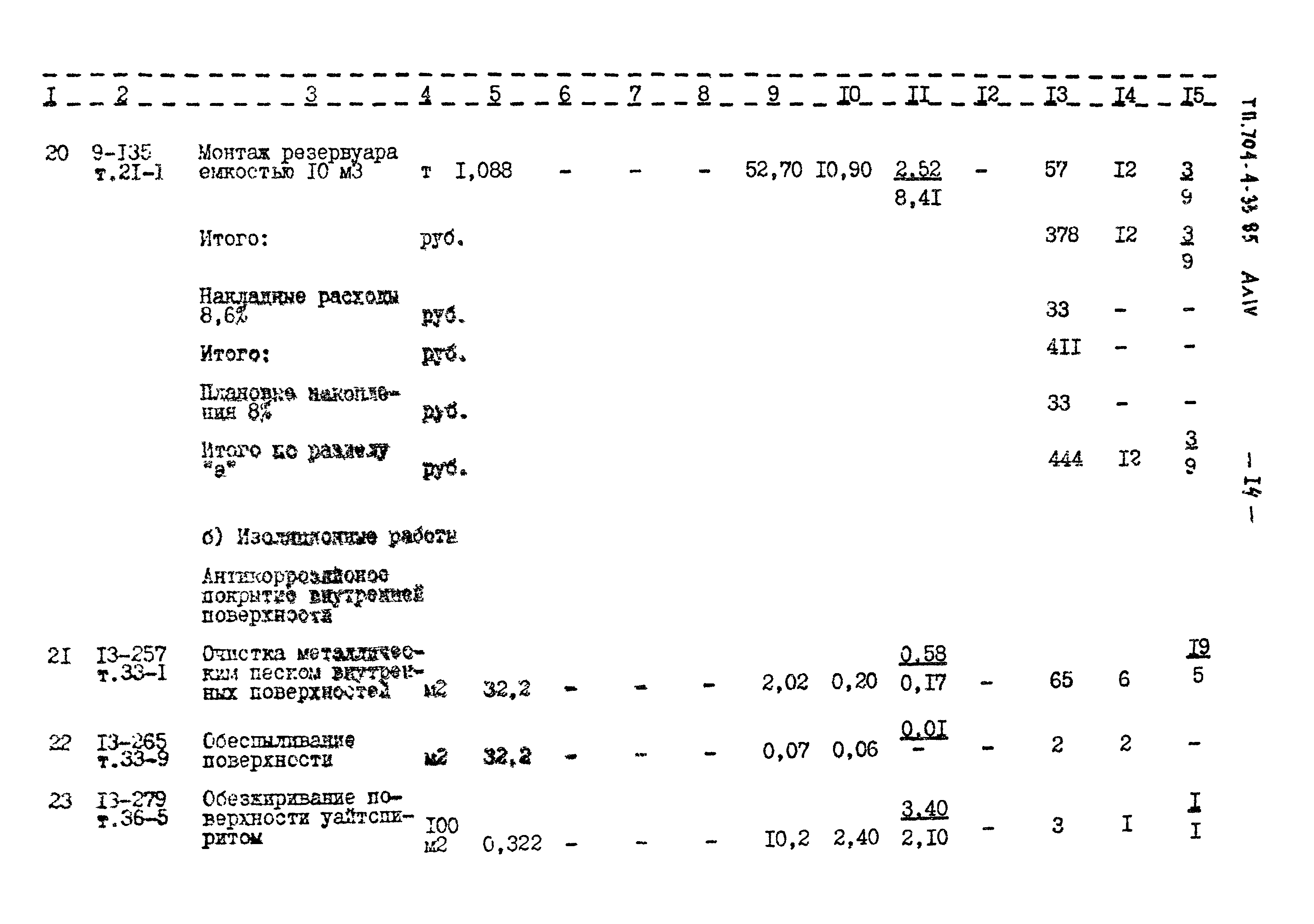 Типовой проект 704-4-33.85