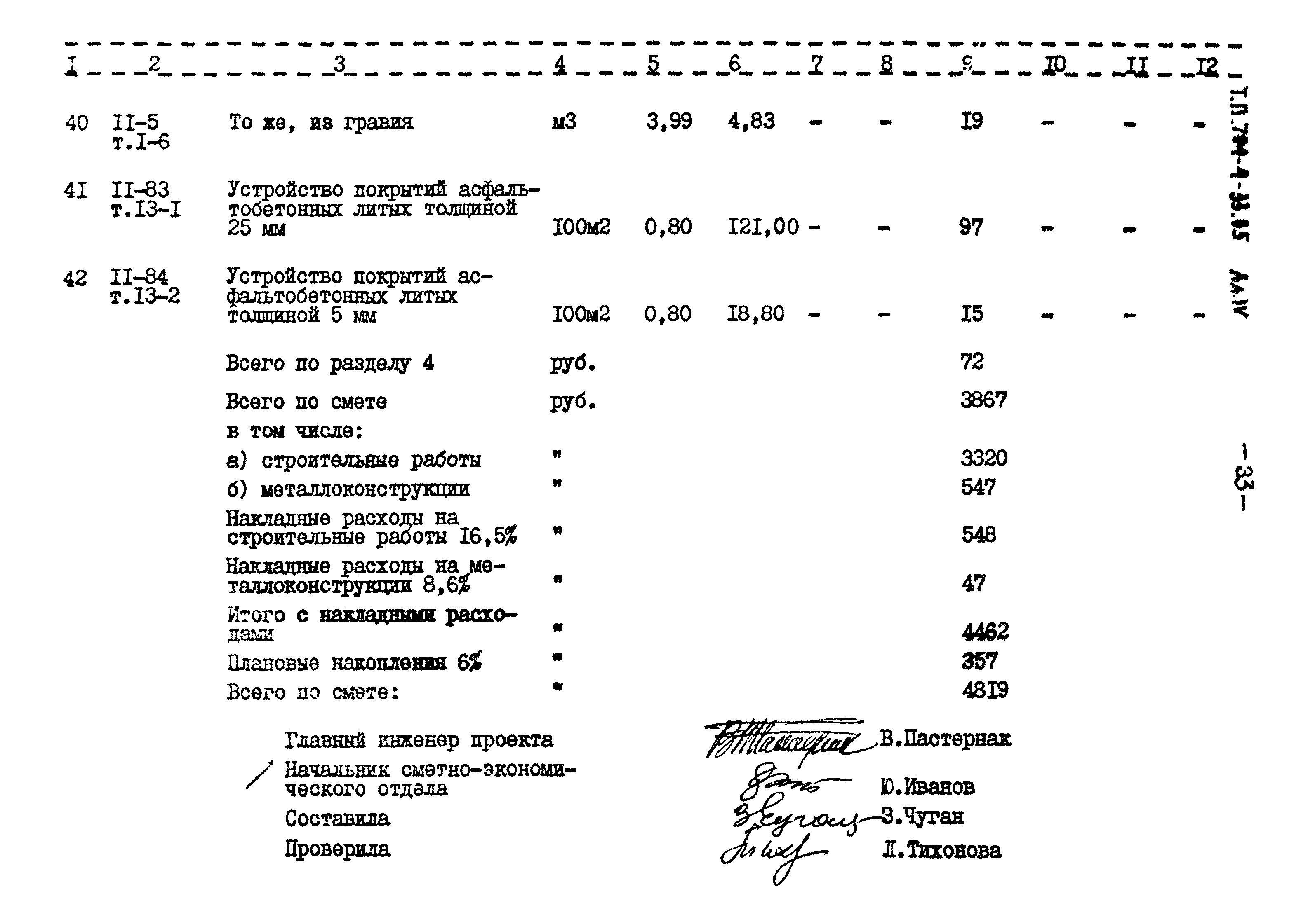 Типовой проект 704-4-33.85