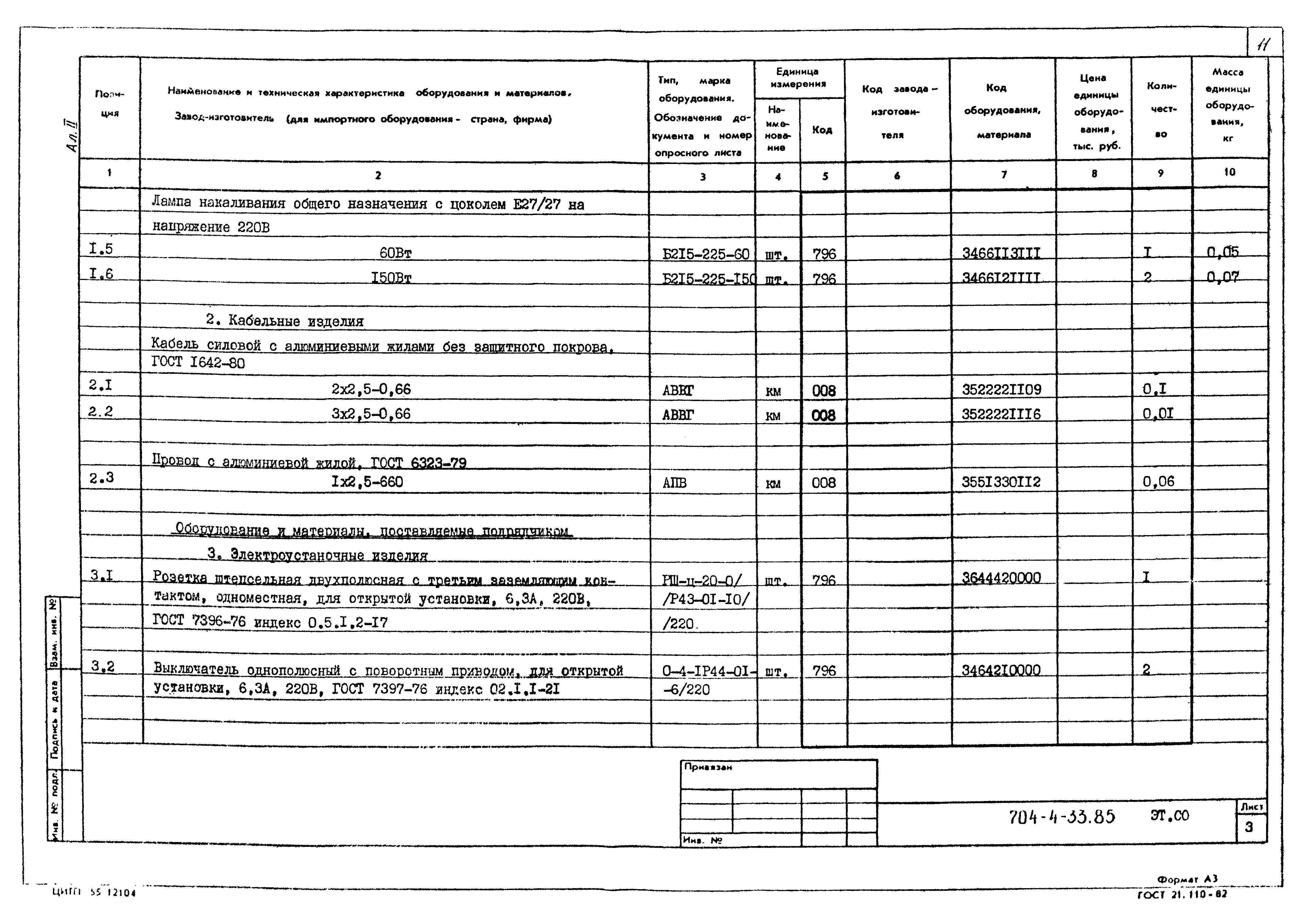 Типовой проект 704-4-33.85