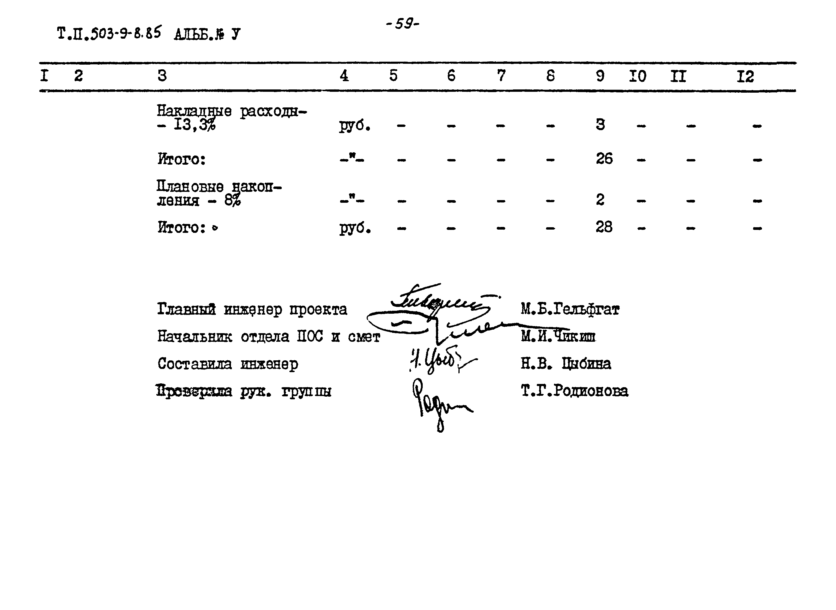 Типовой проект 503-9-8.85