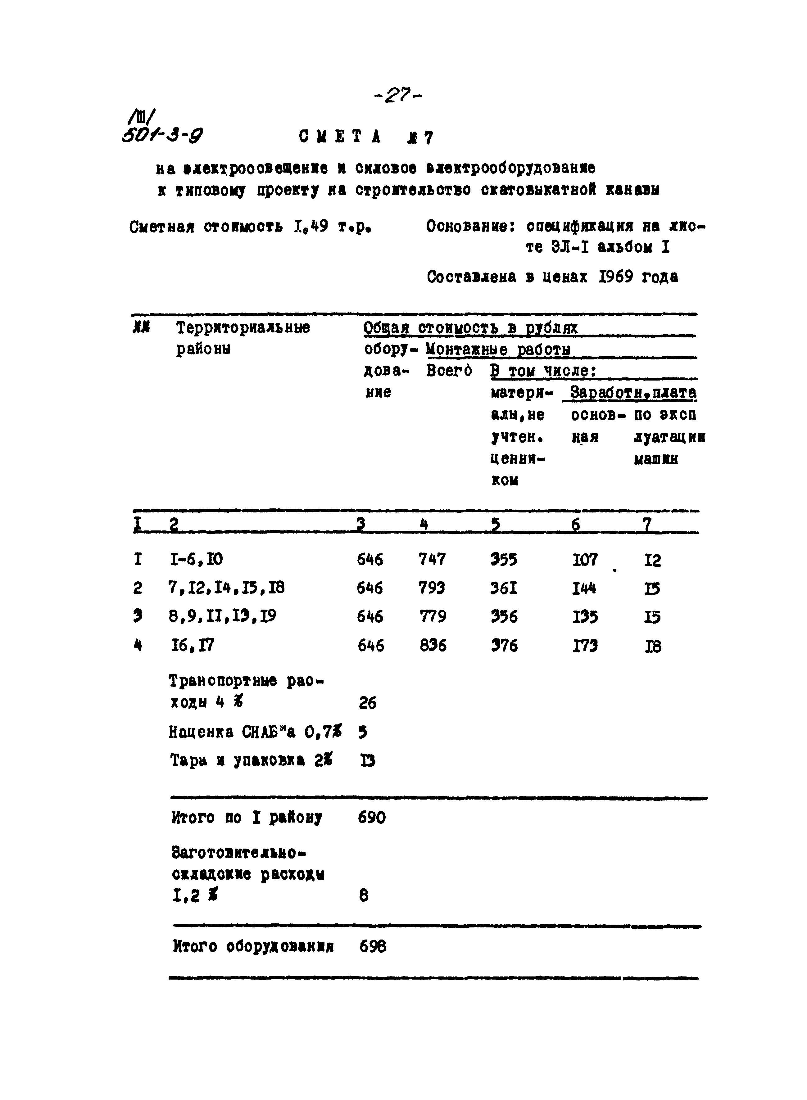 Типовой проект 501-3-9