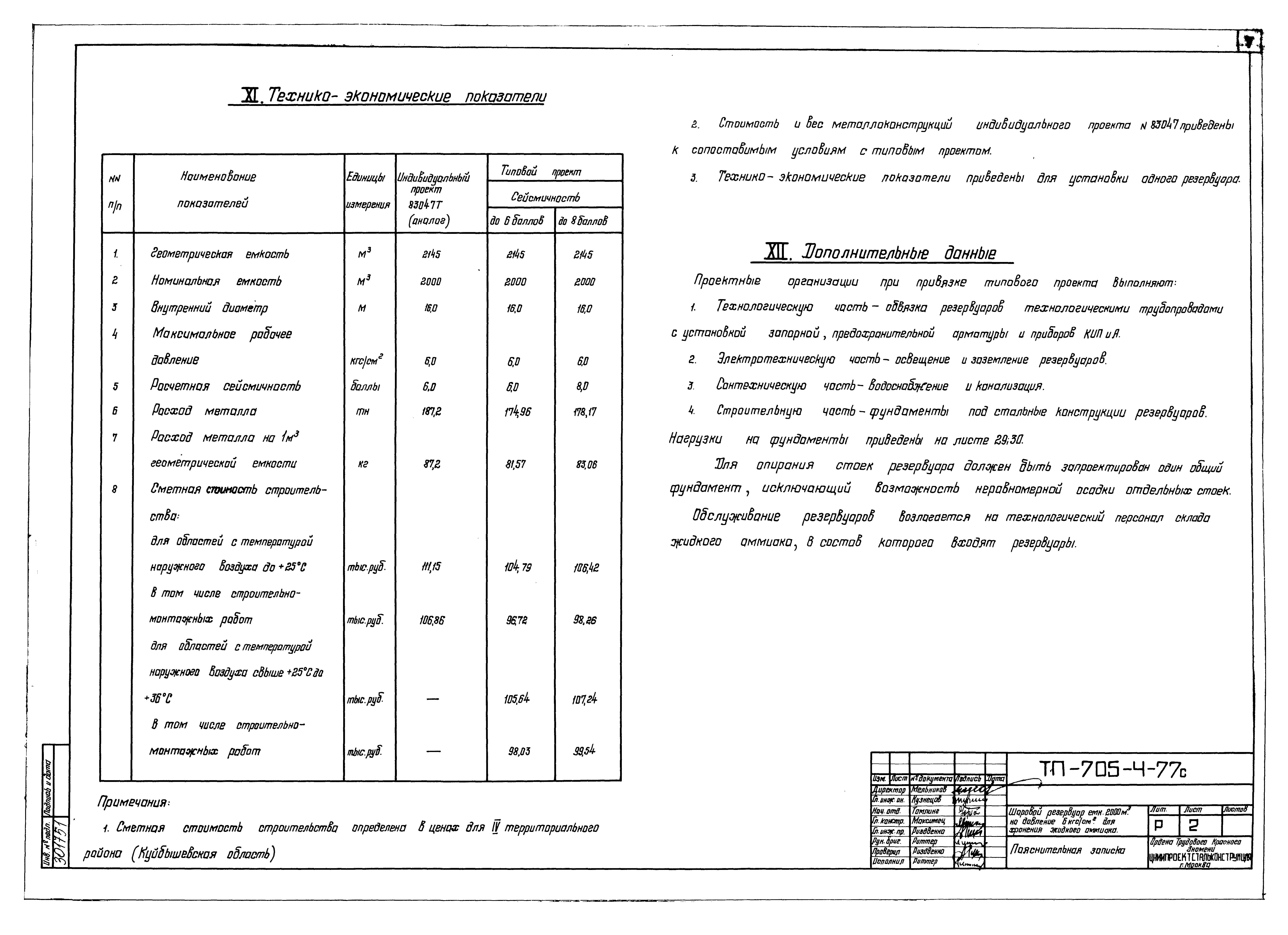 Типовой проект 705-4-77с