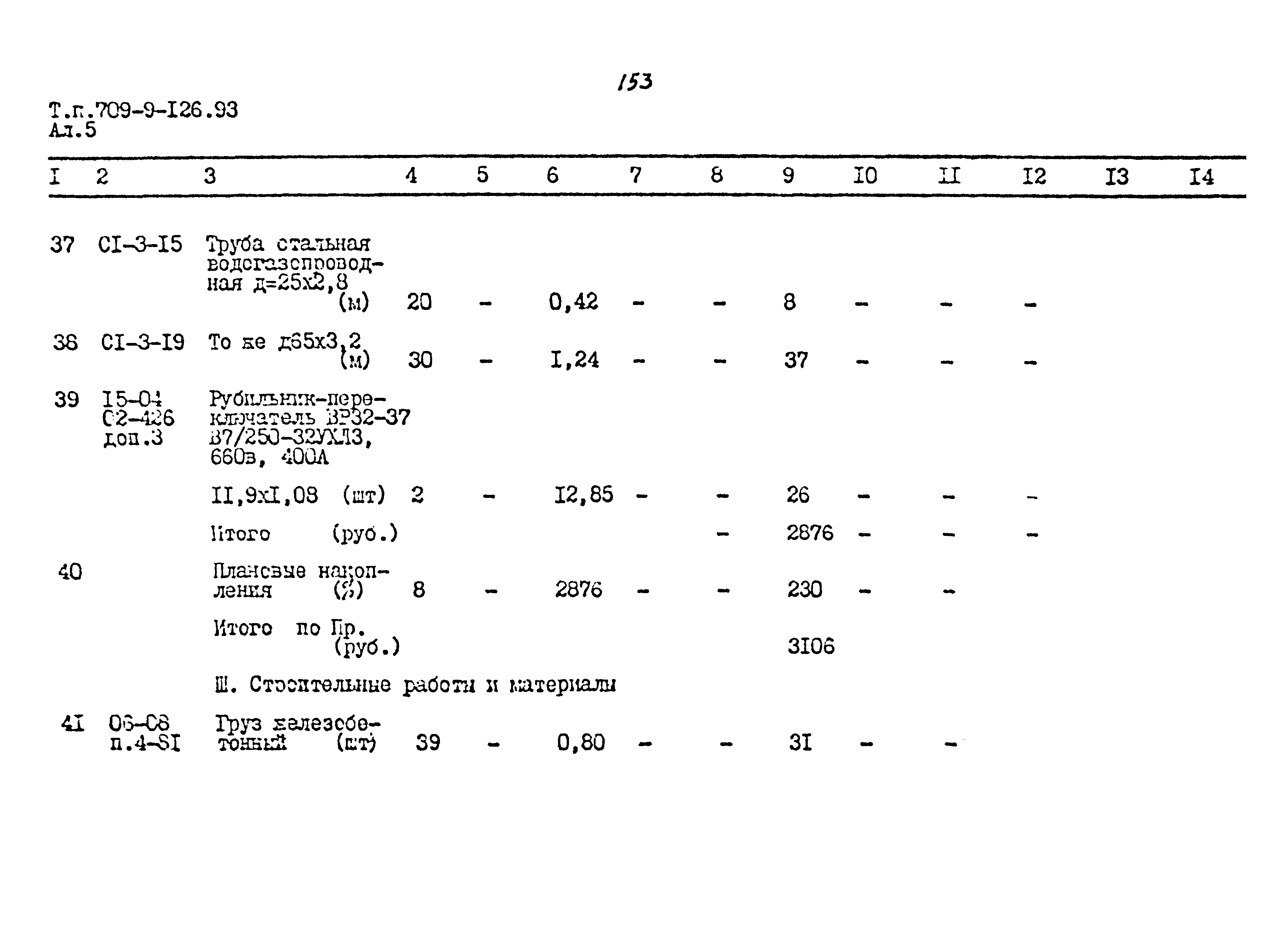 Типовой проект 709-9-126.93