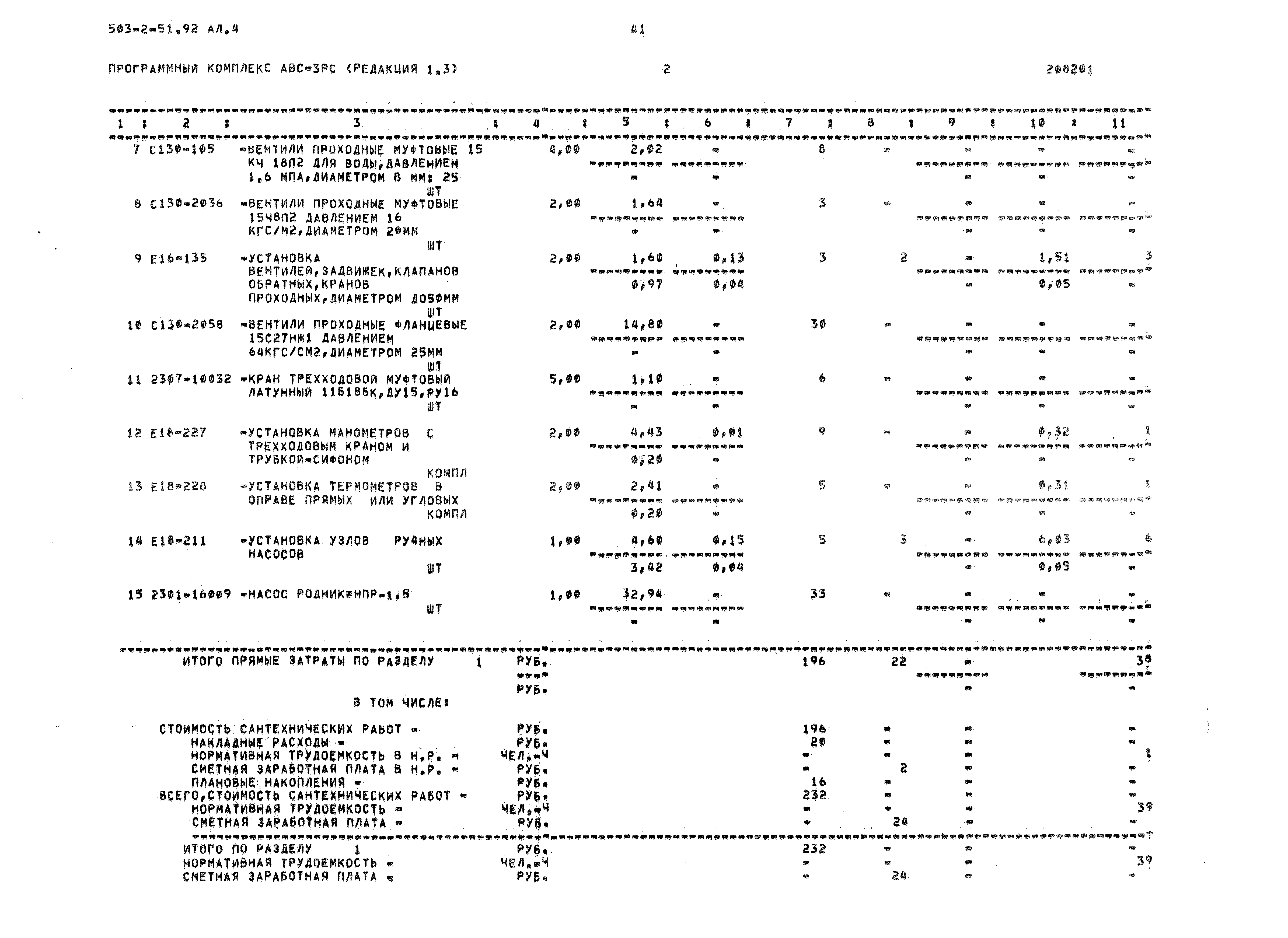 Типовой проект 503-2-51.92