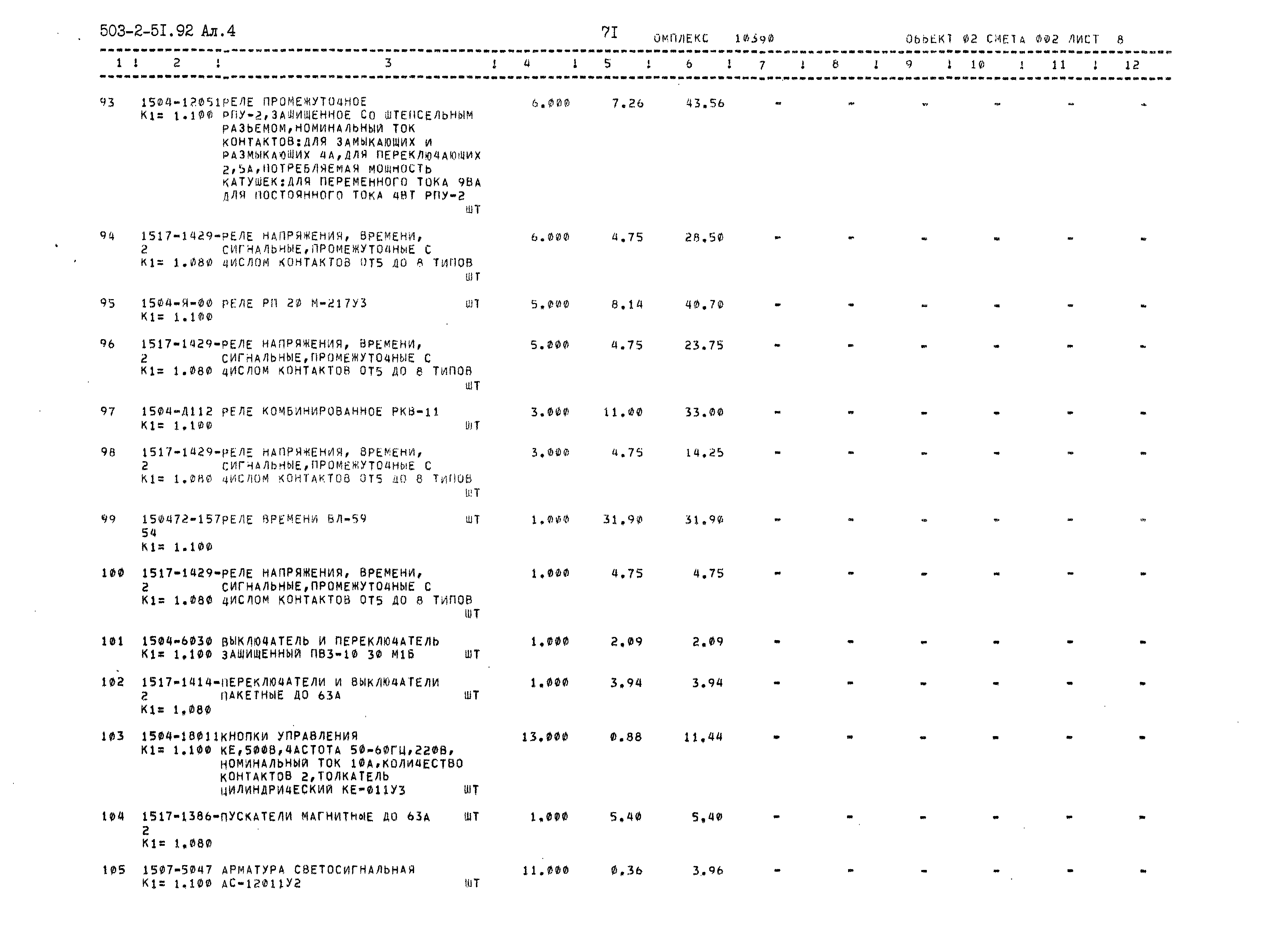 Типовой проект 503-2-51.92