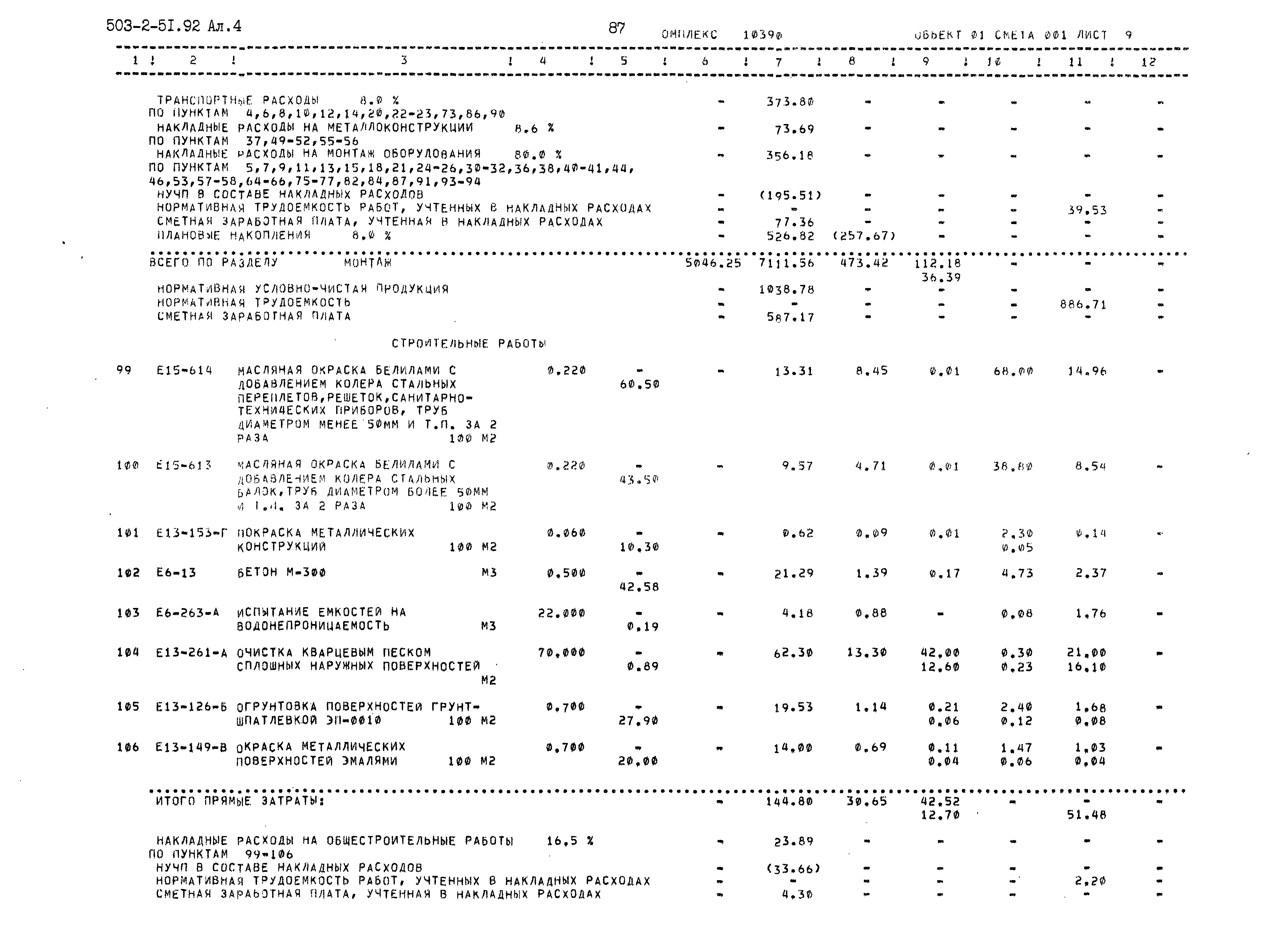 Типовой проект 503-2-51.92