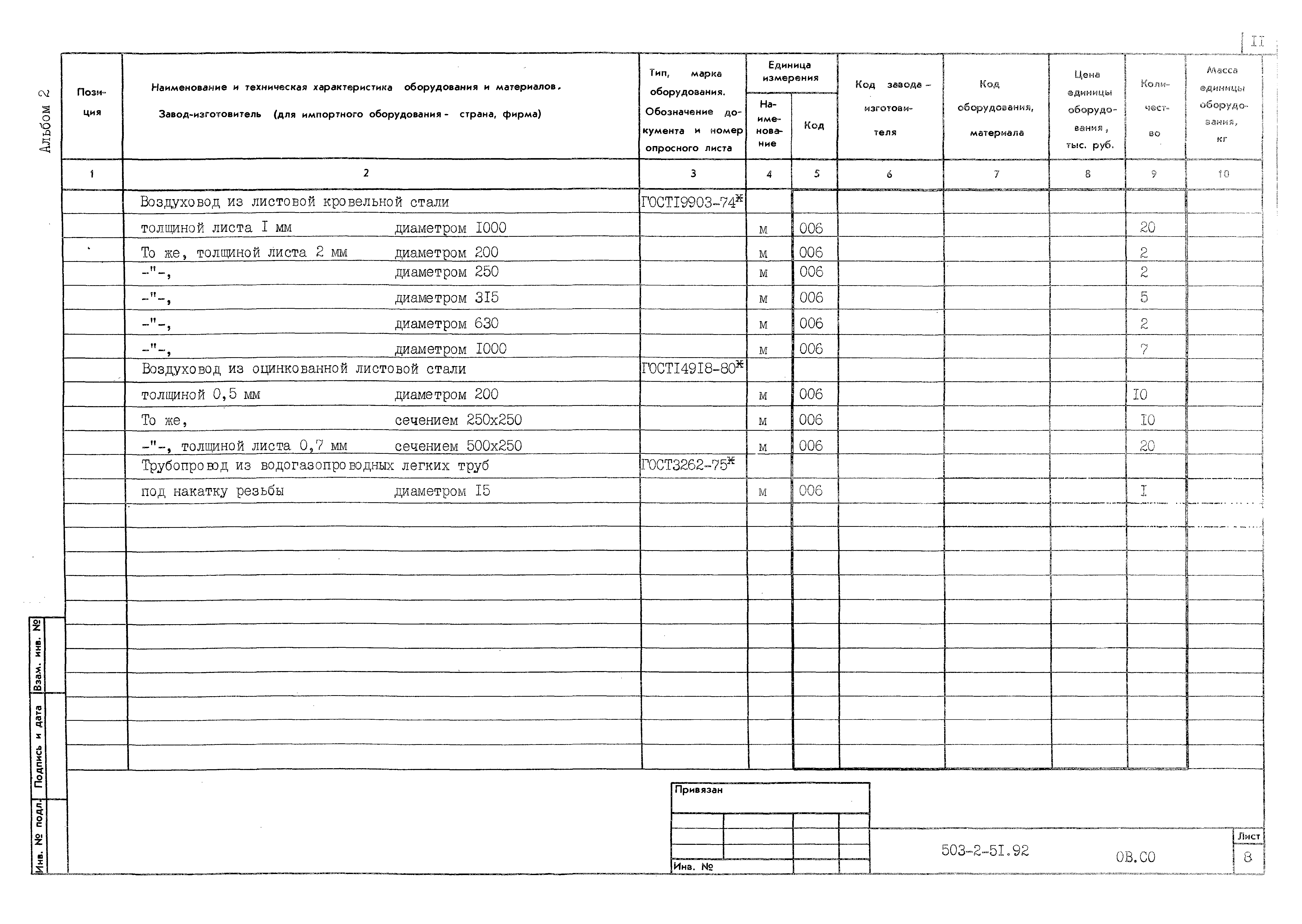 Типовой проект 503-2-51.92