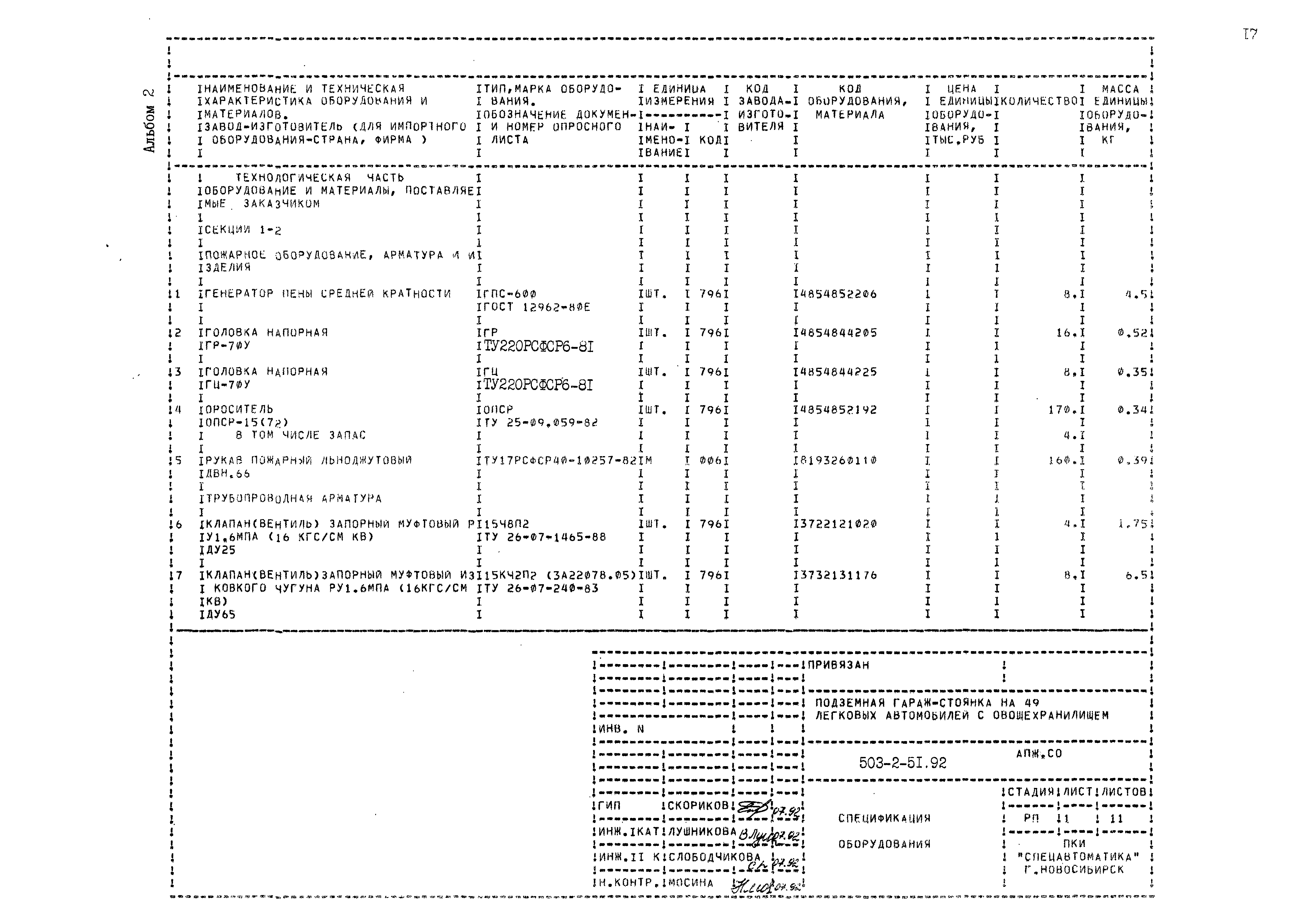 Типовой проект 503-2-51.92