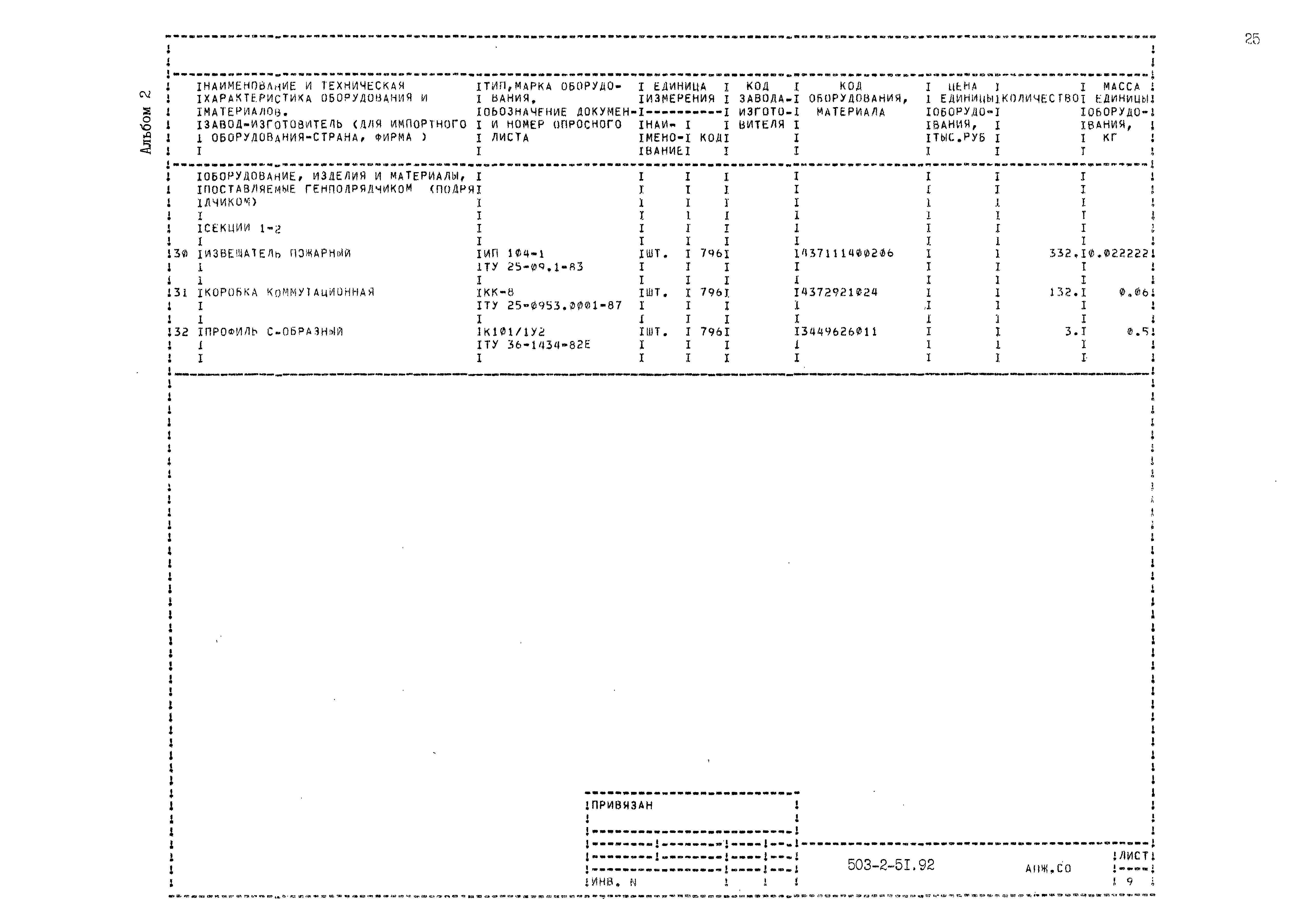 Типовой проект 503-2-51.92