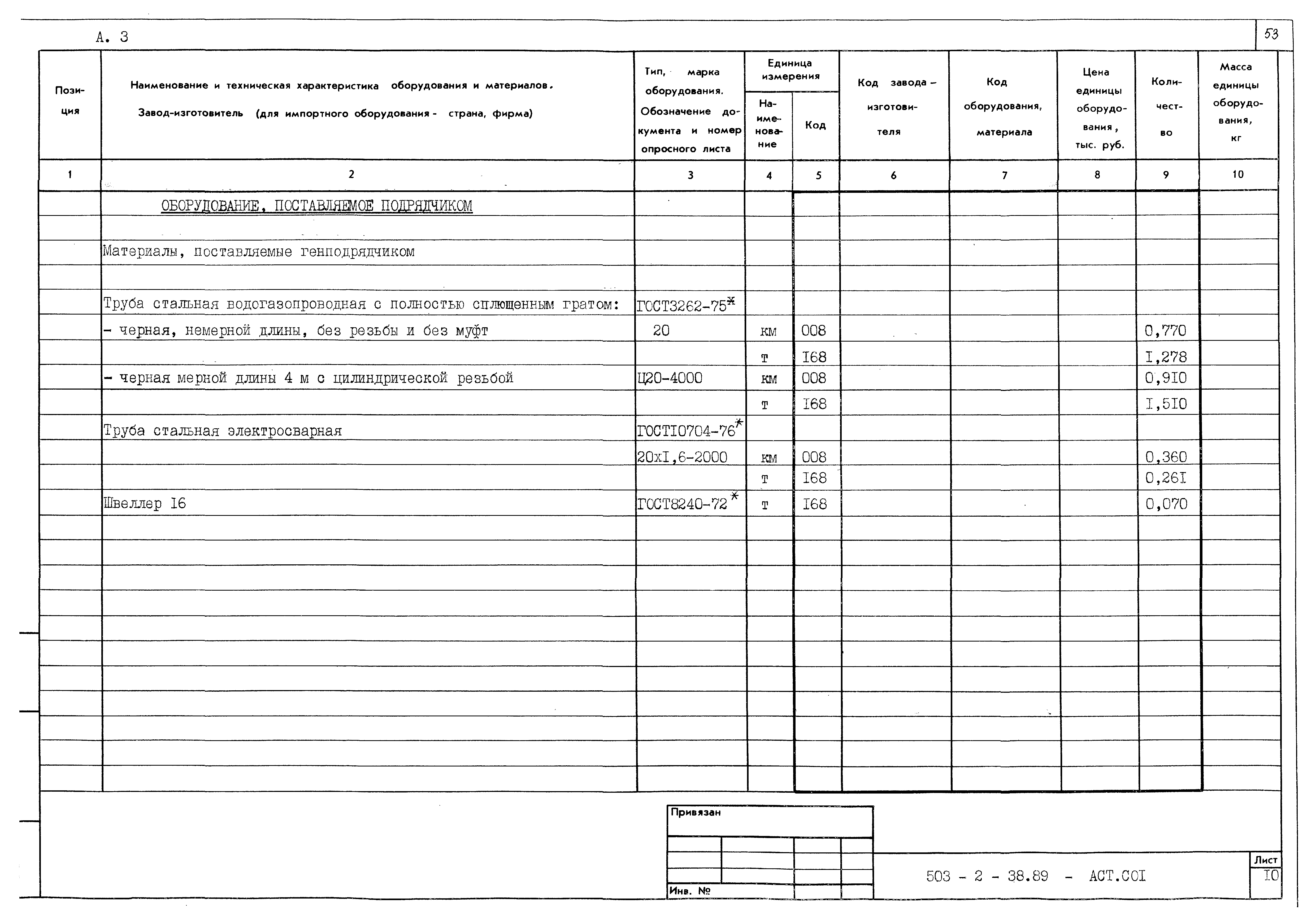Типовой проект 503-2-38.89
