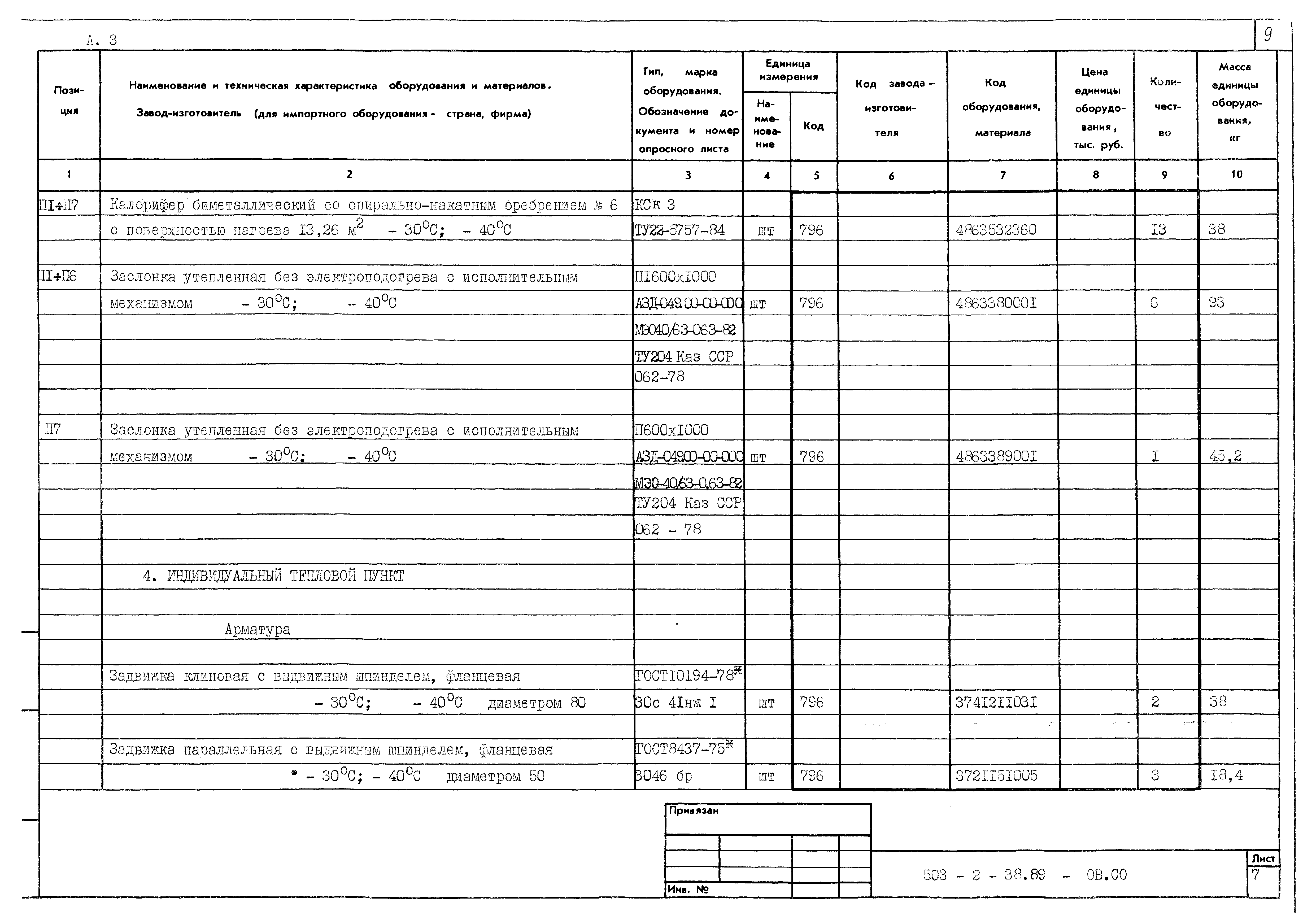 Типовой проект 503-2-38.89