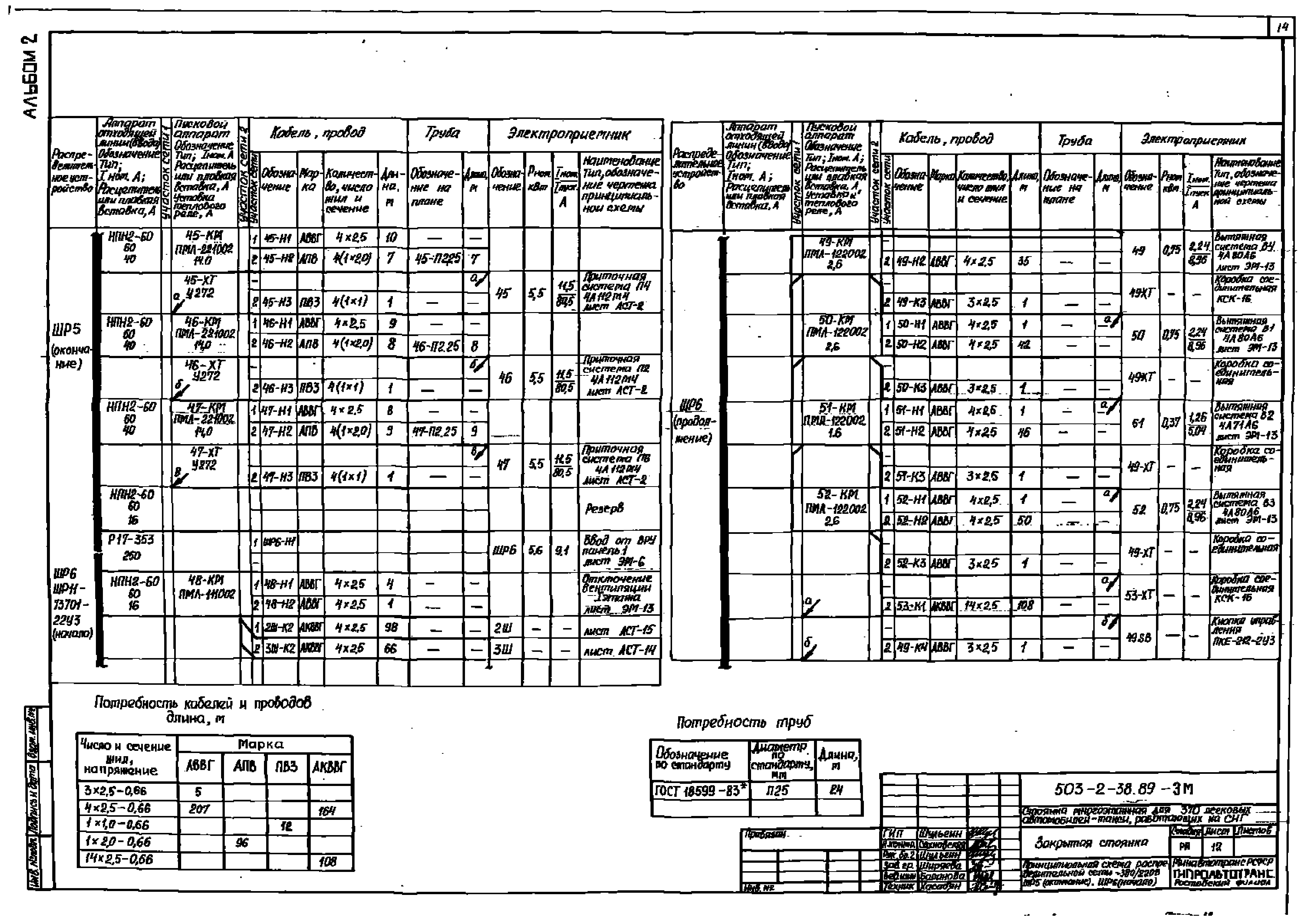 Типовой проект 503-2-38.89