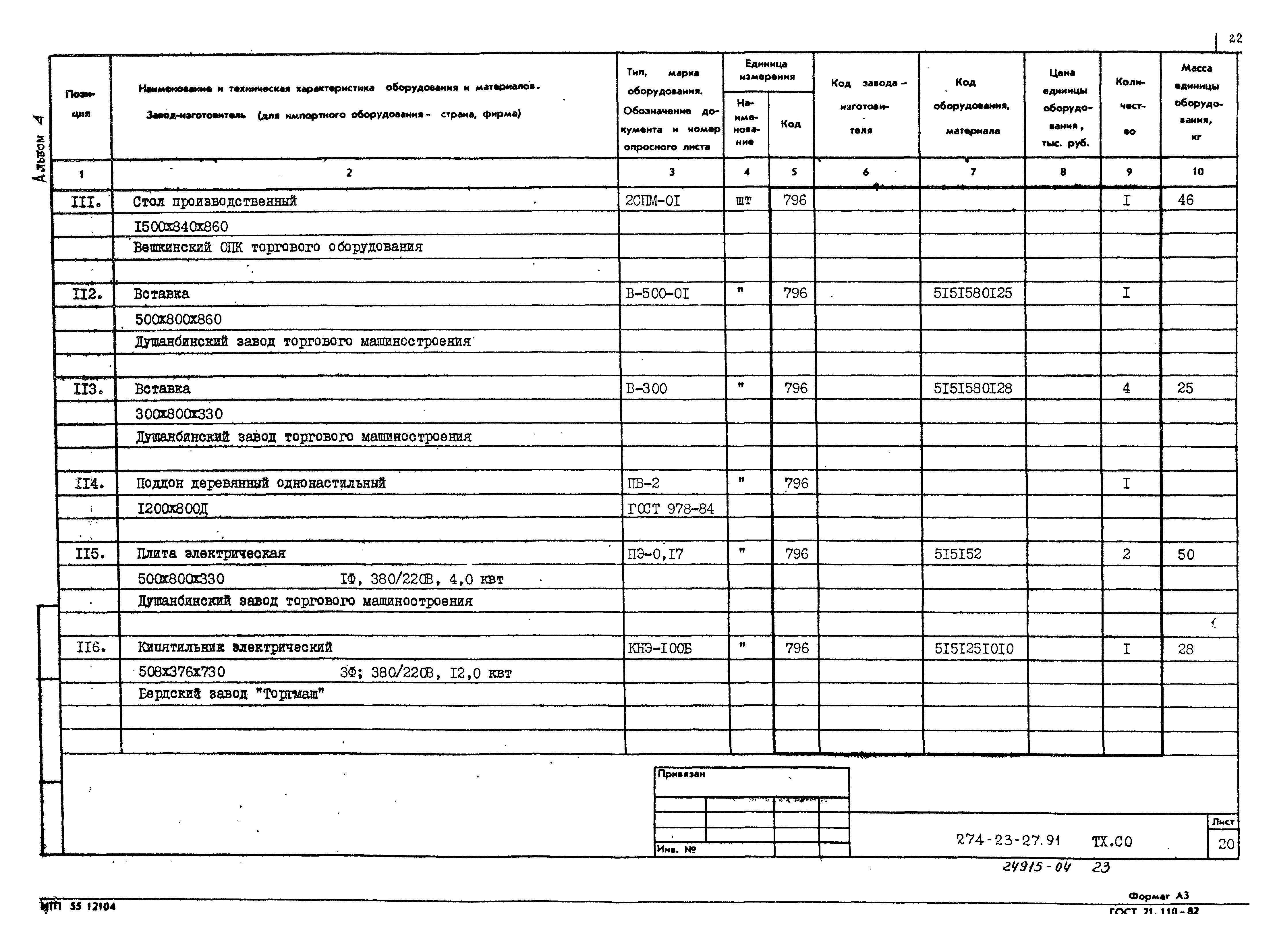 Типовой проект 274-23-27.91