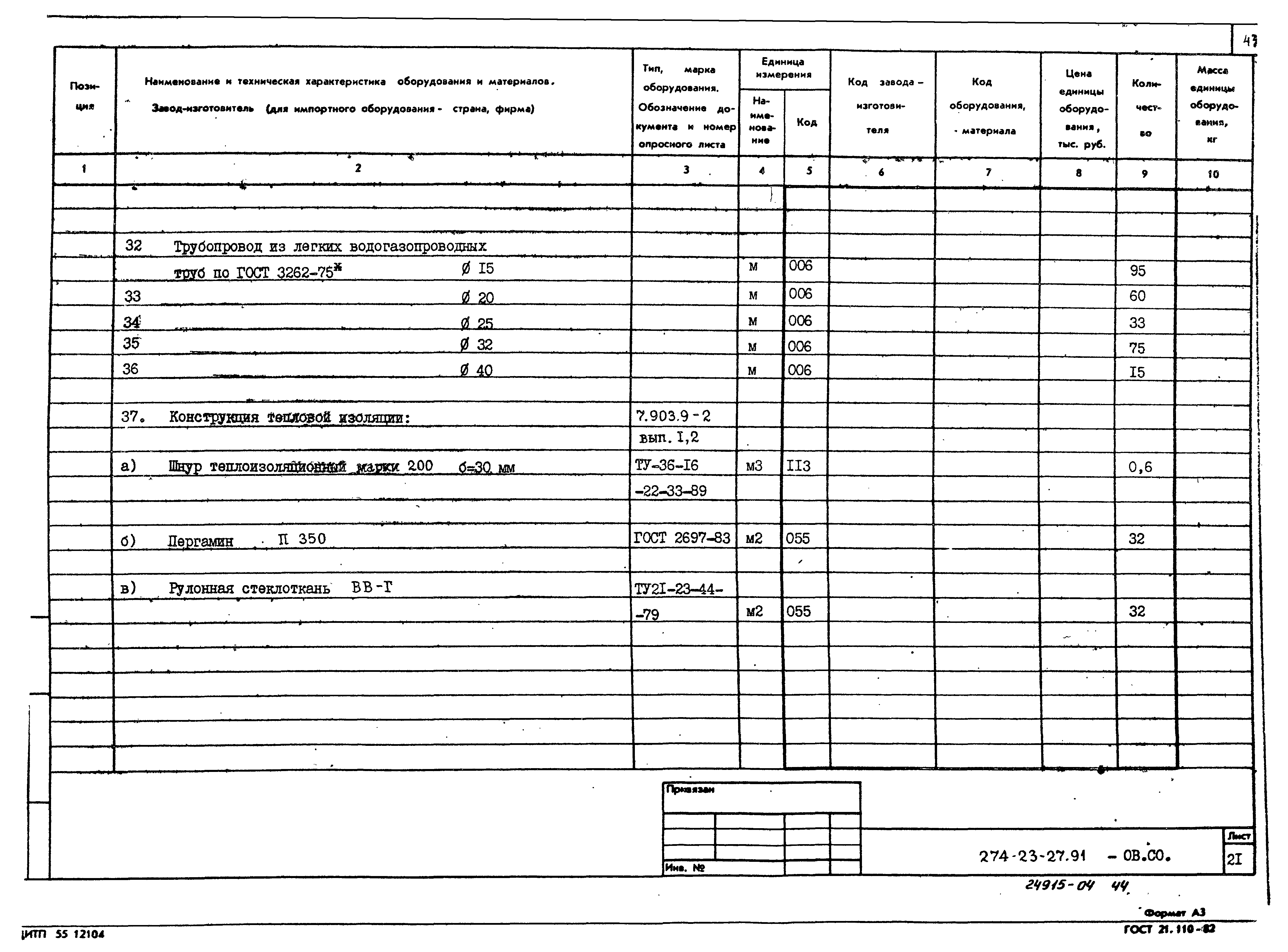 Типовой проект 274-23-27.91