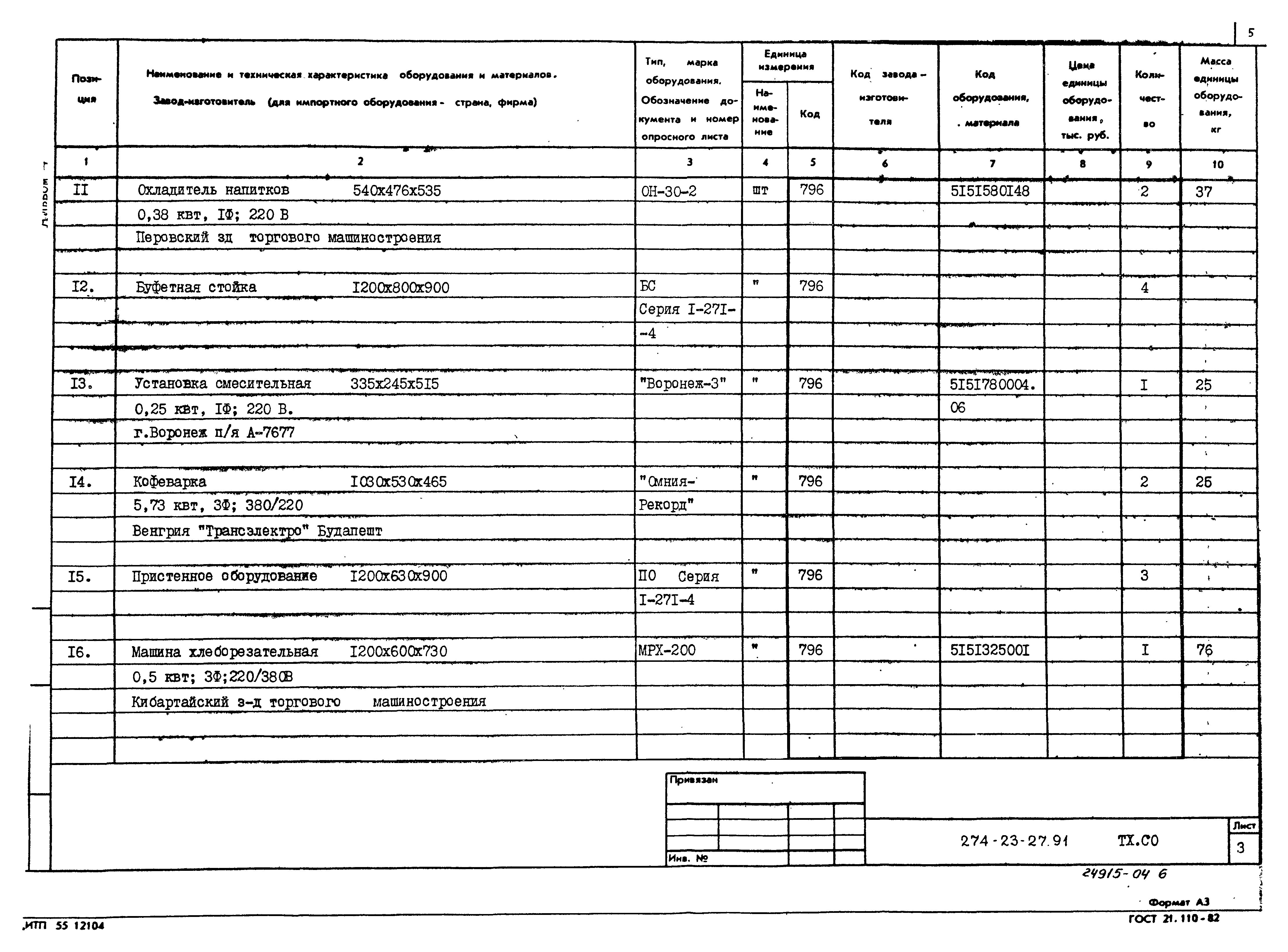 Типовой проект 274-23-27.91