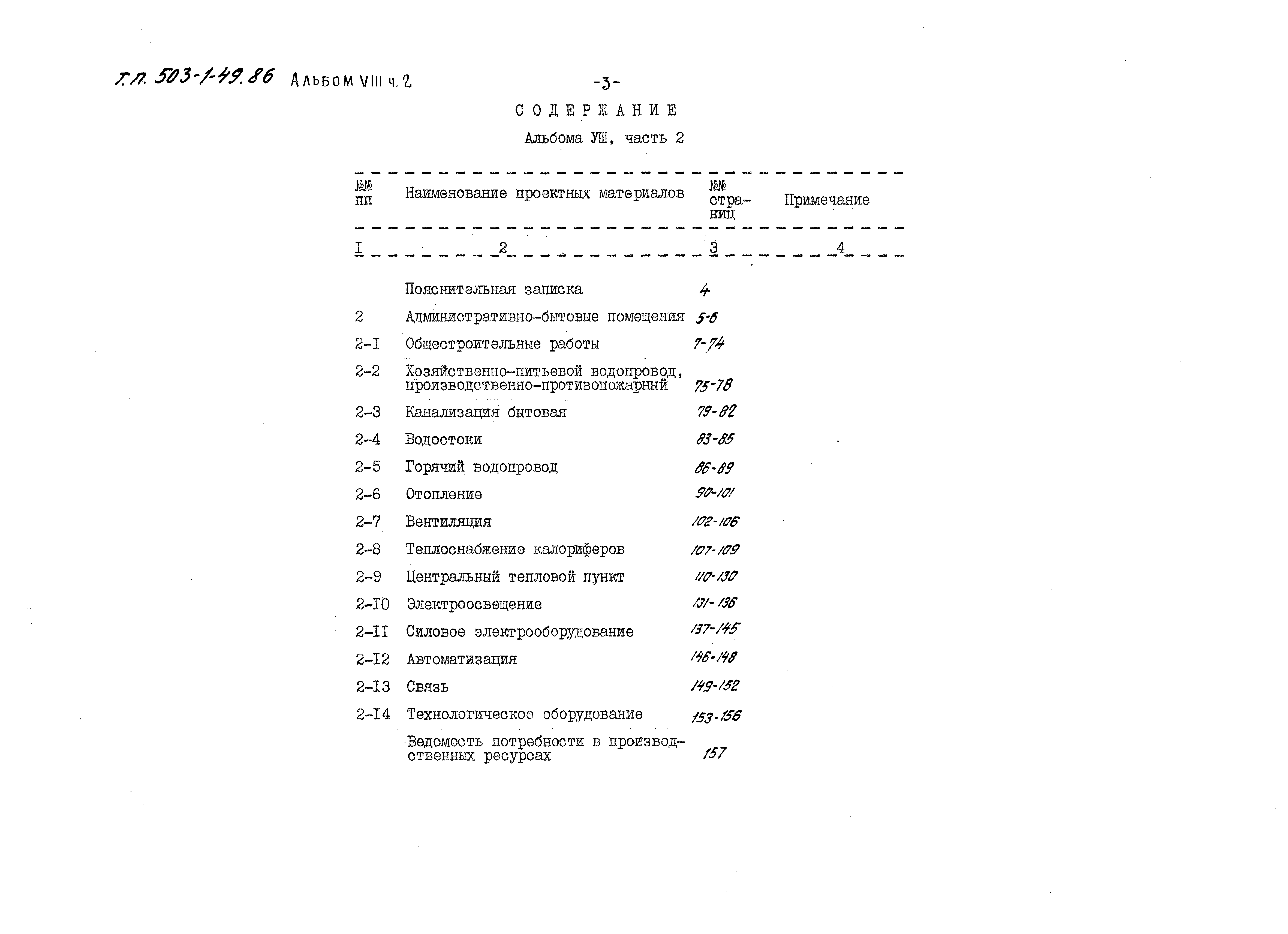 Типовой проект 503-1-49.86