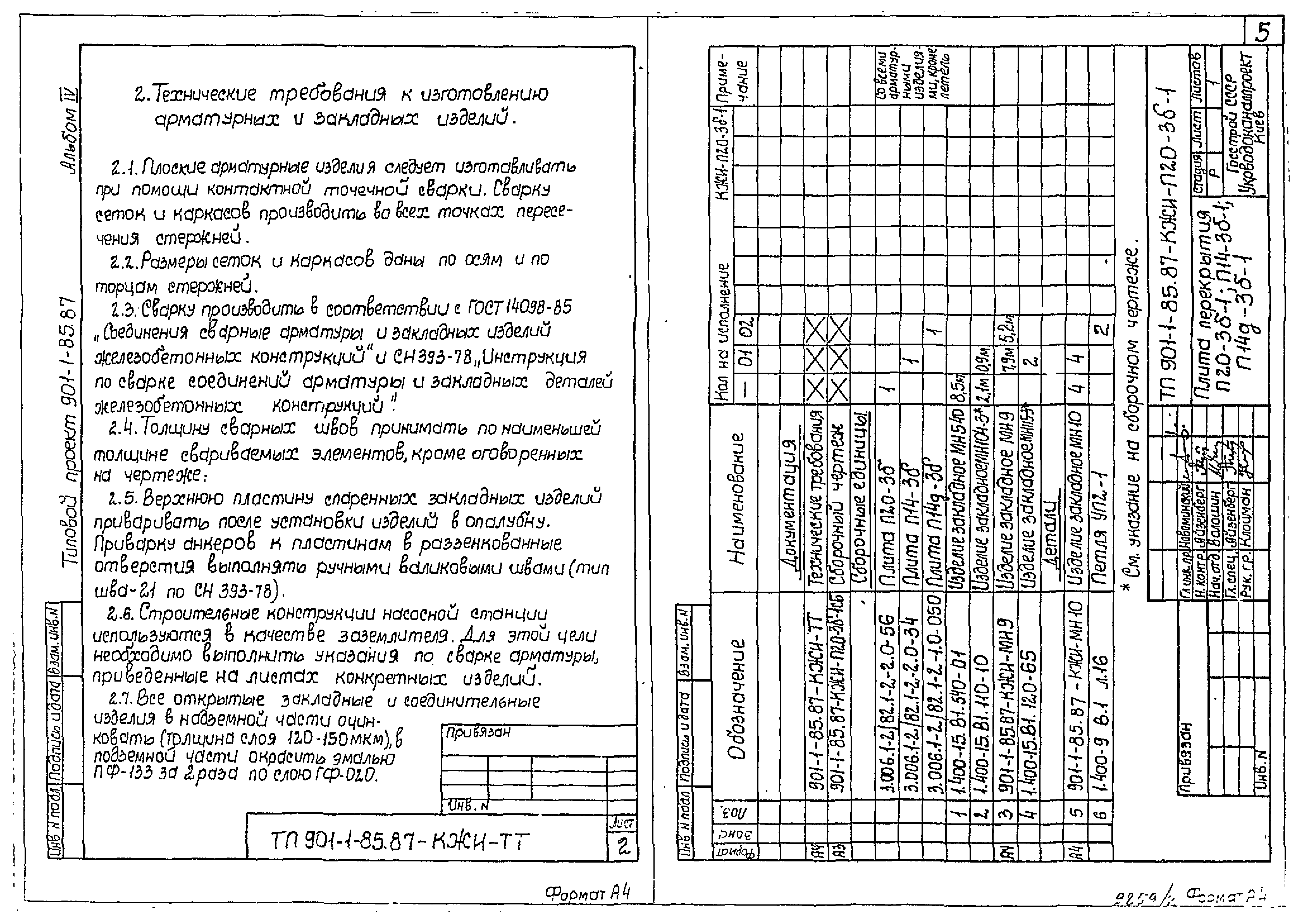 Типовой проект 901-1-85.87