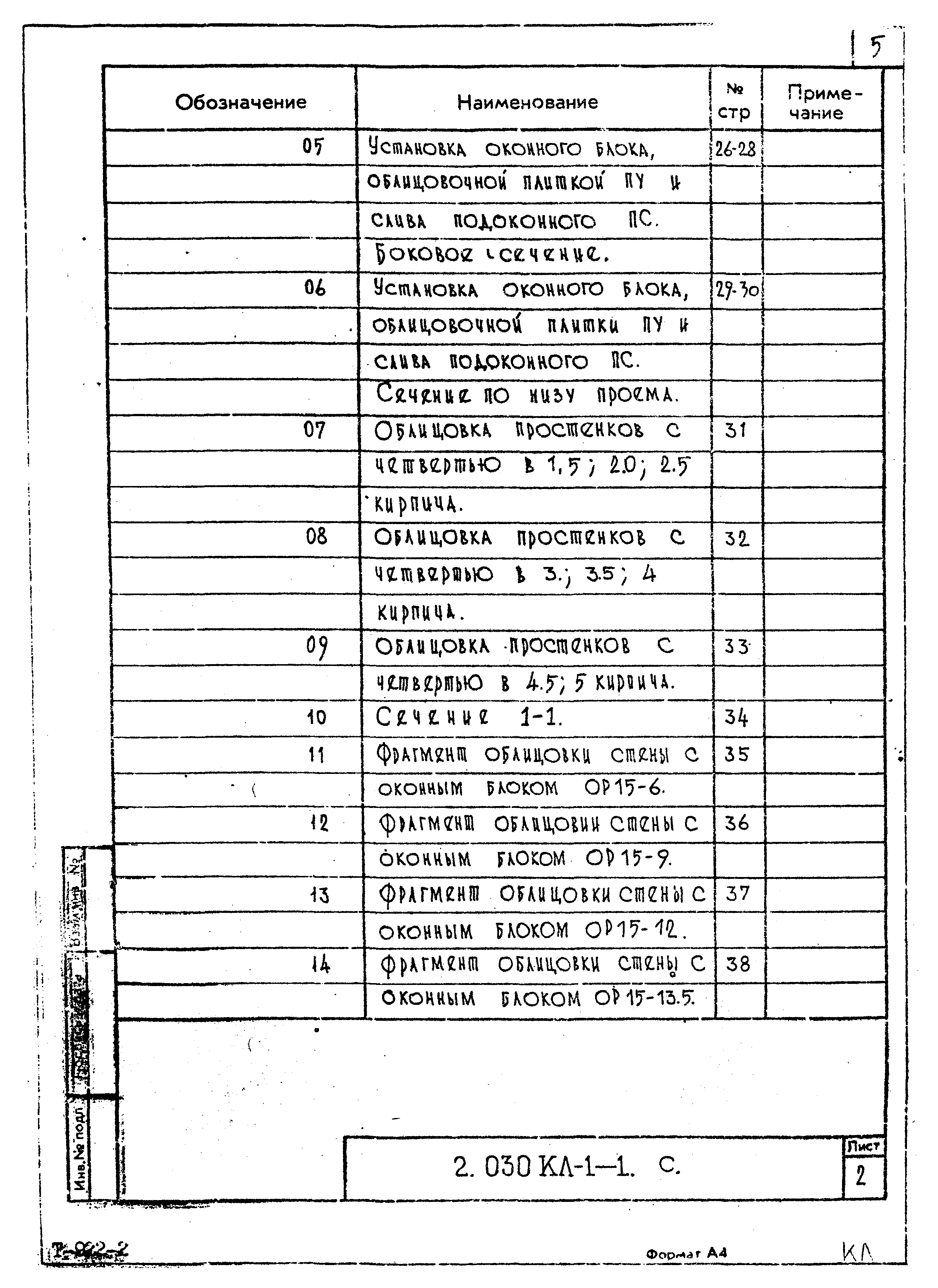 Серия 2.030 КЛ-1