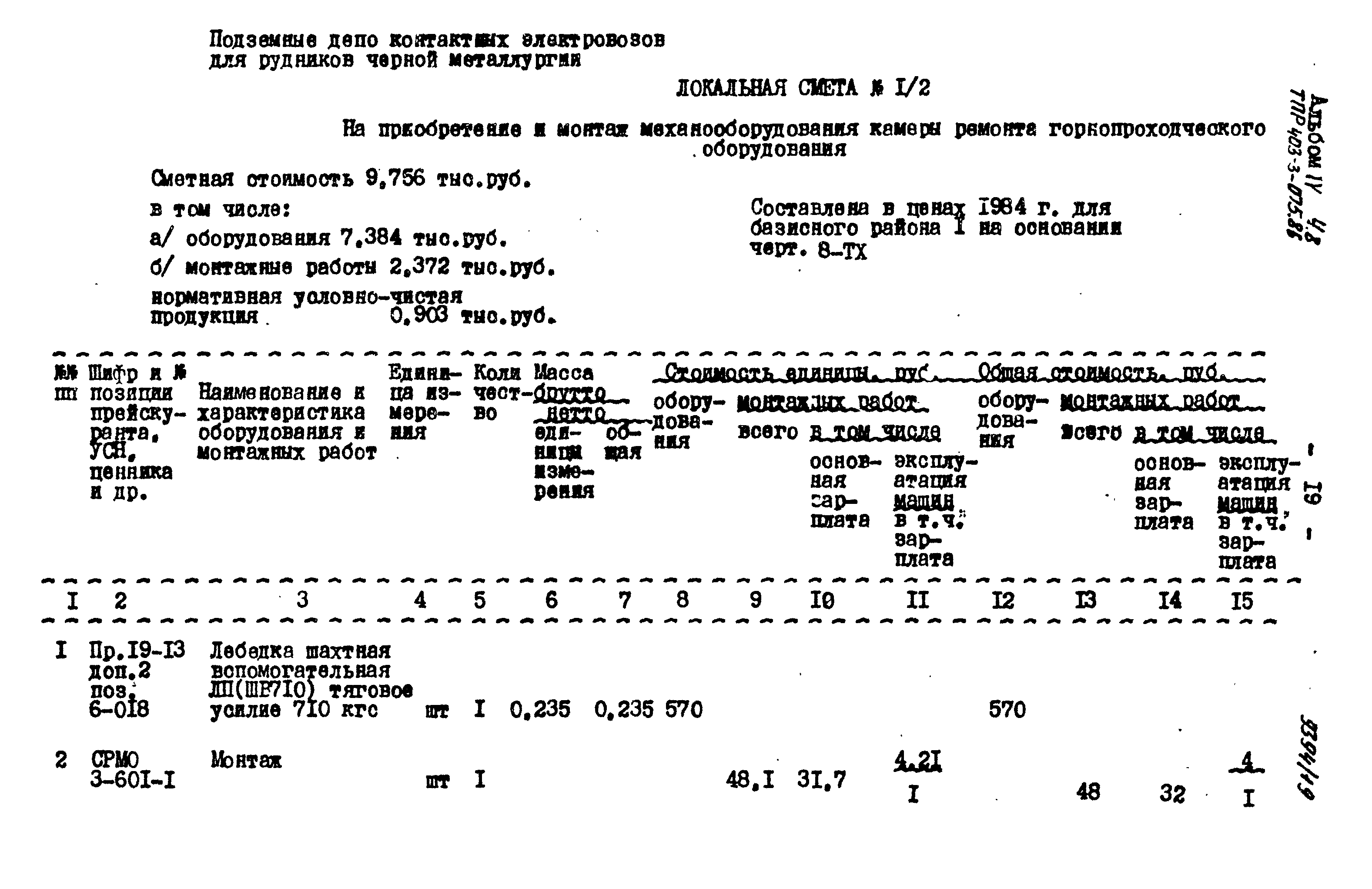 Типовые проектные решения 403-3-075.86