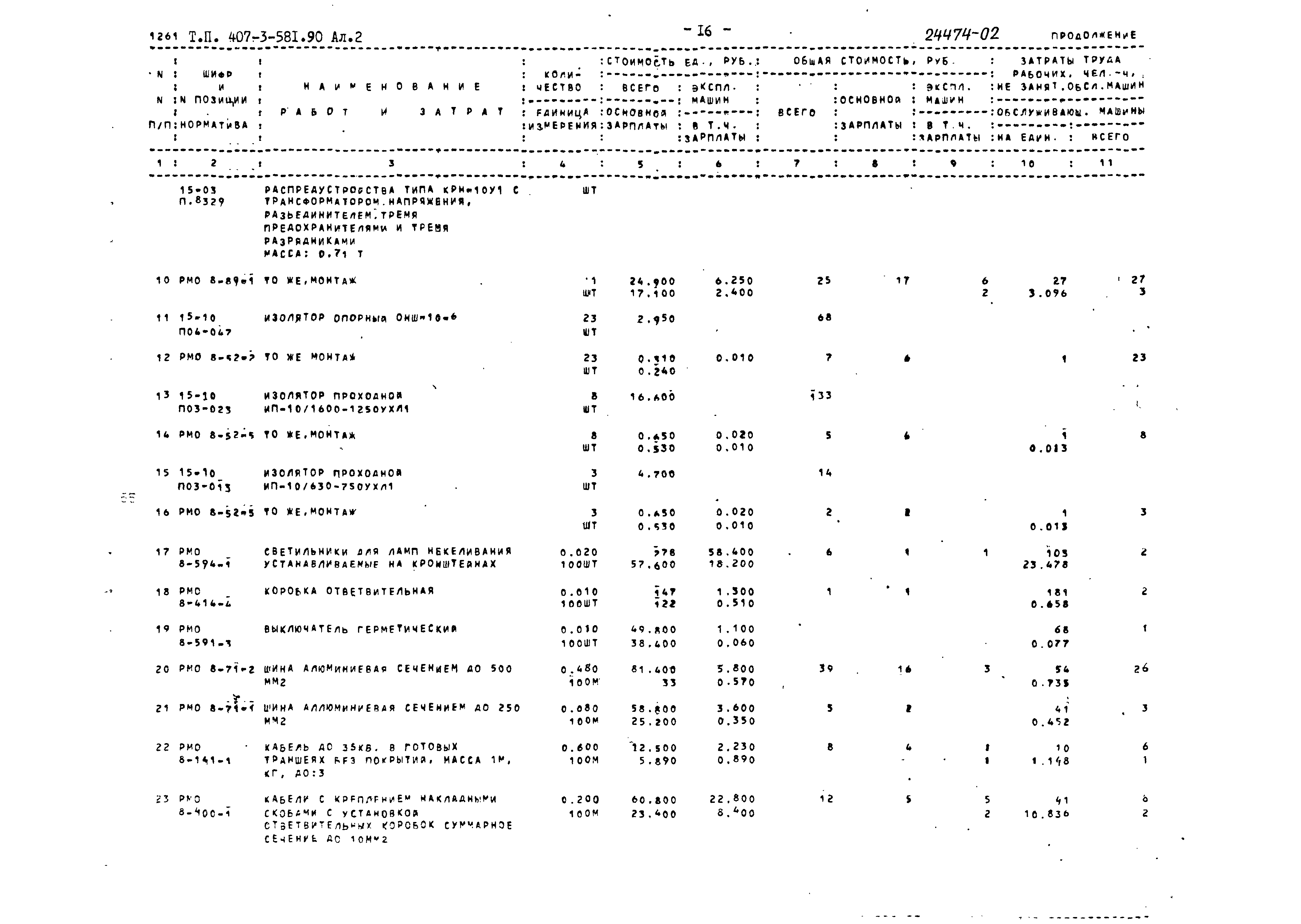 Типовой проект 407-3-581.90