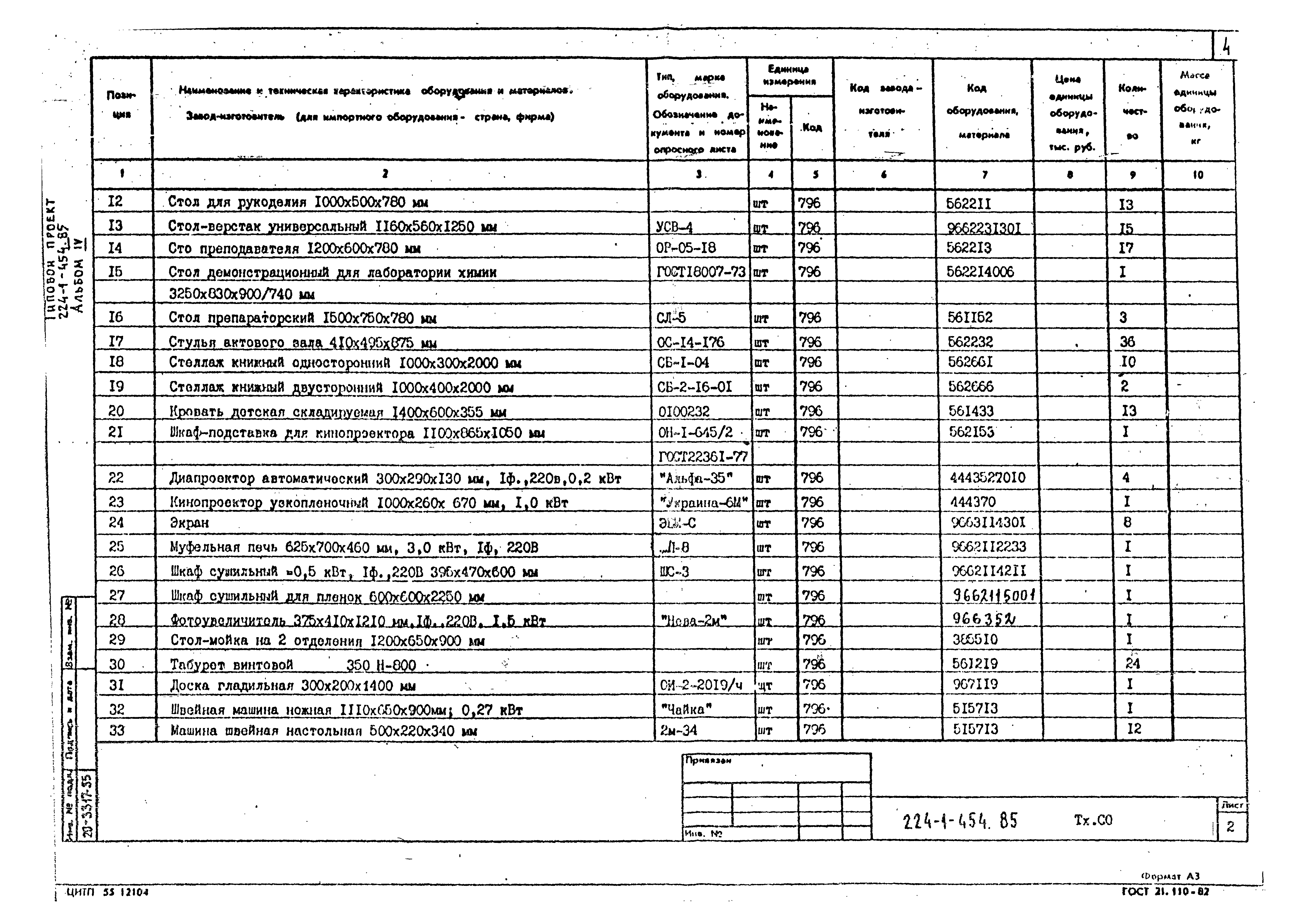 Типовой проект 224-1-454.85