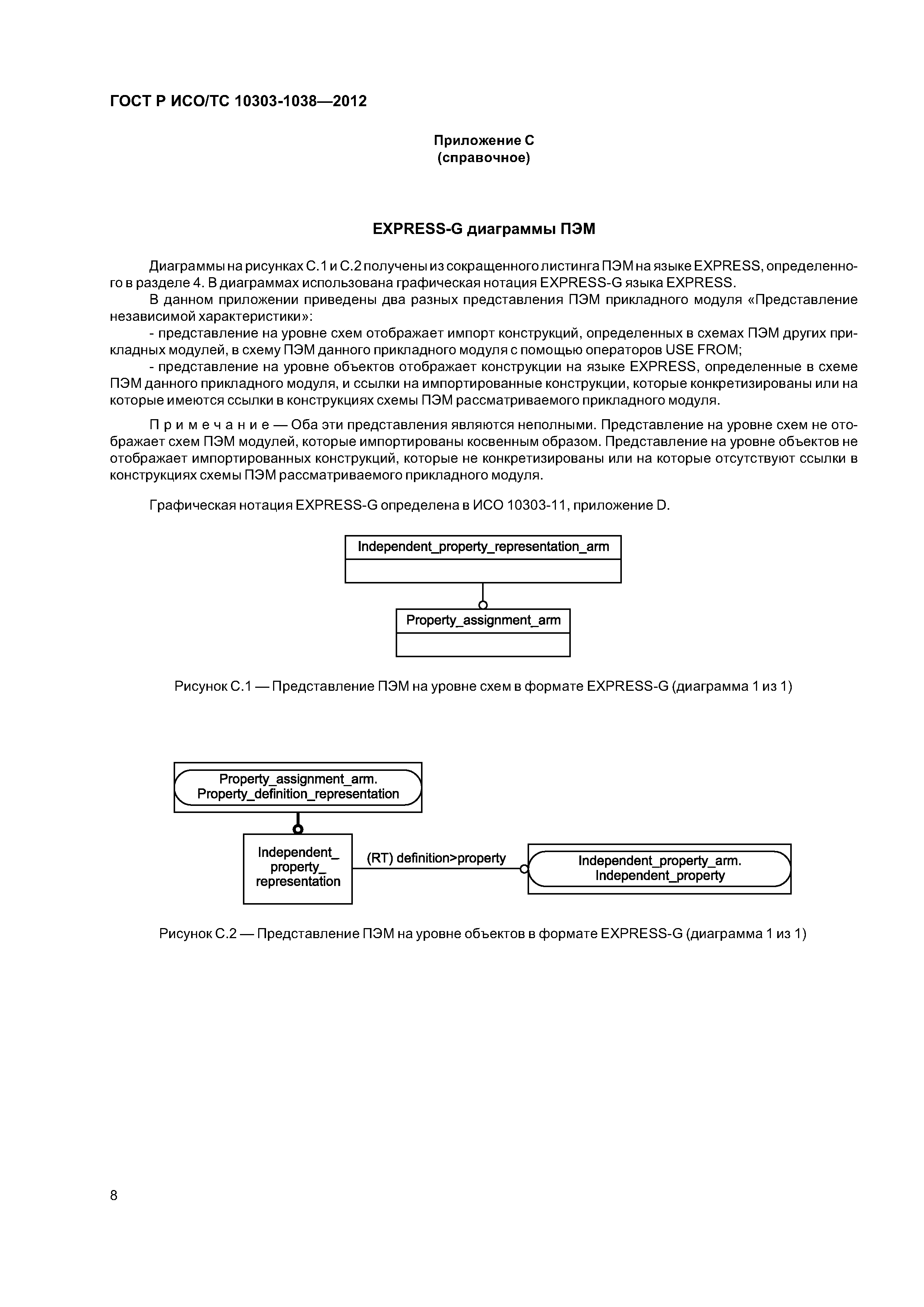 ГОСТ Р ИСО/ТС 10303-1038-2012