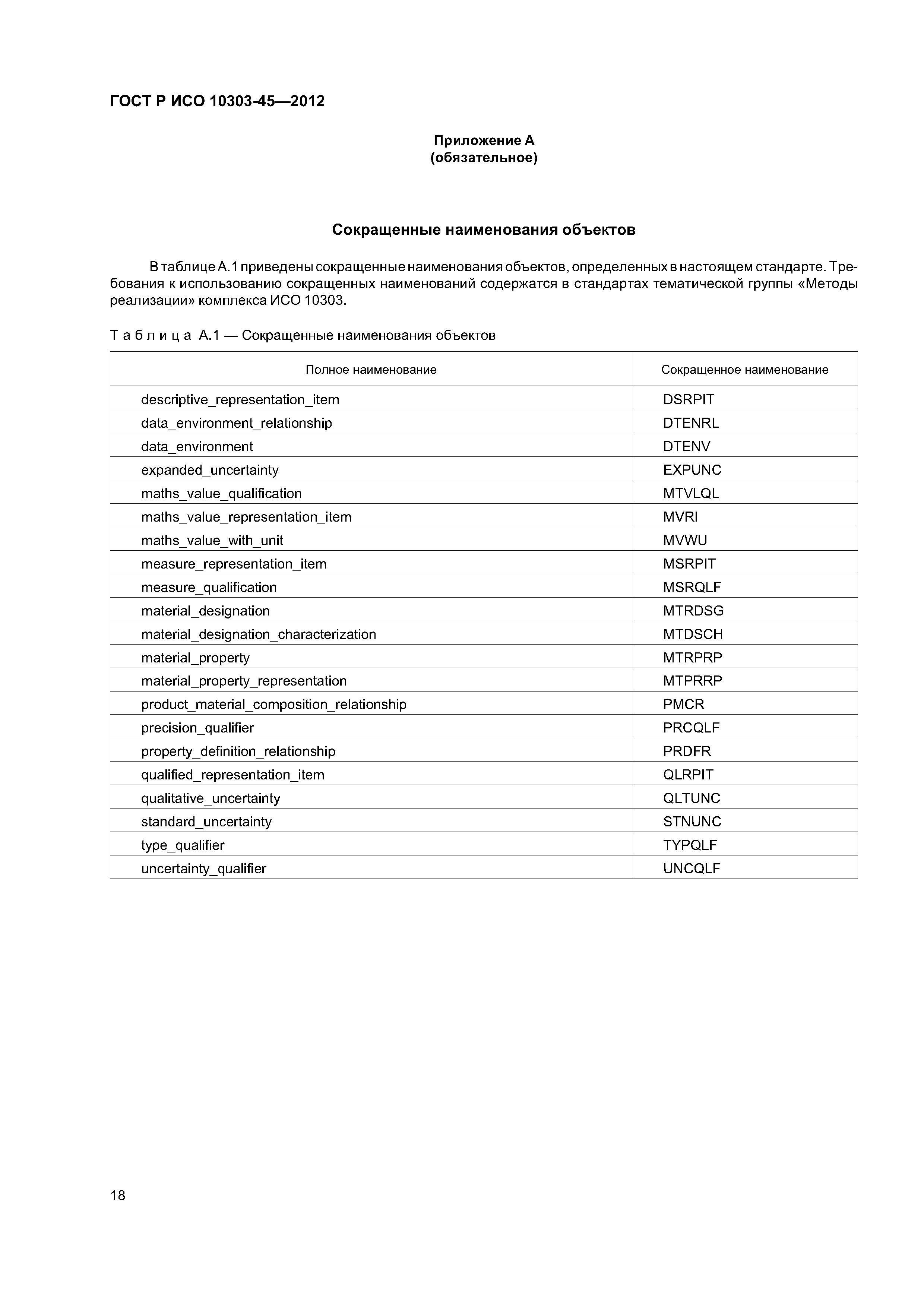 ГОСТ Р ИСО 10303-45-2012