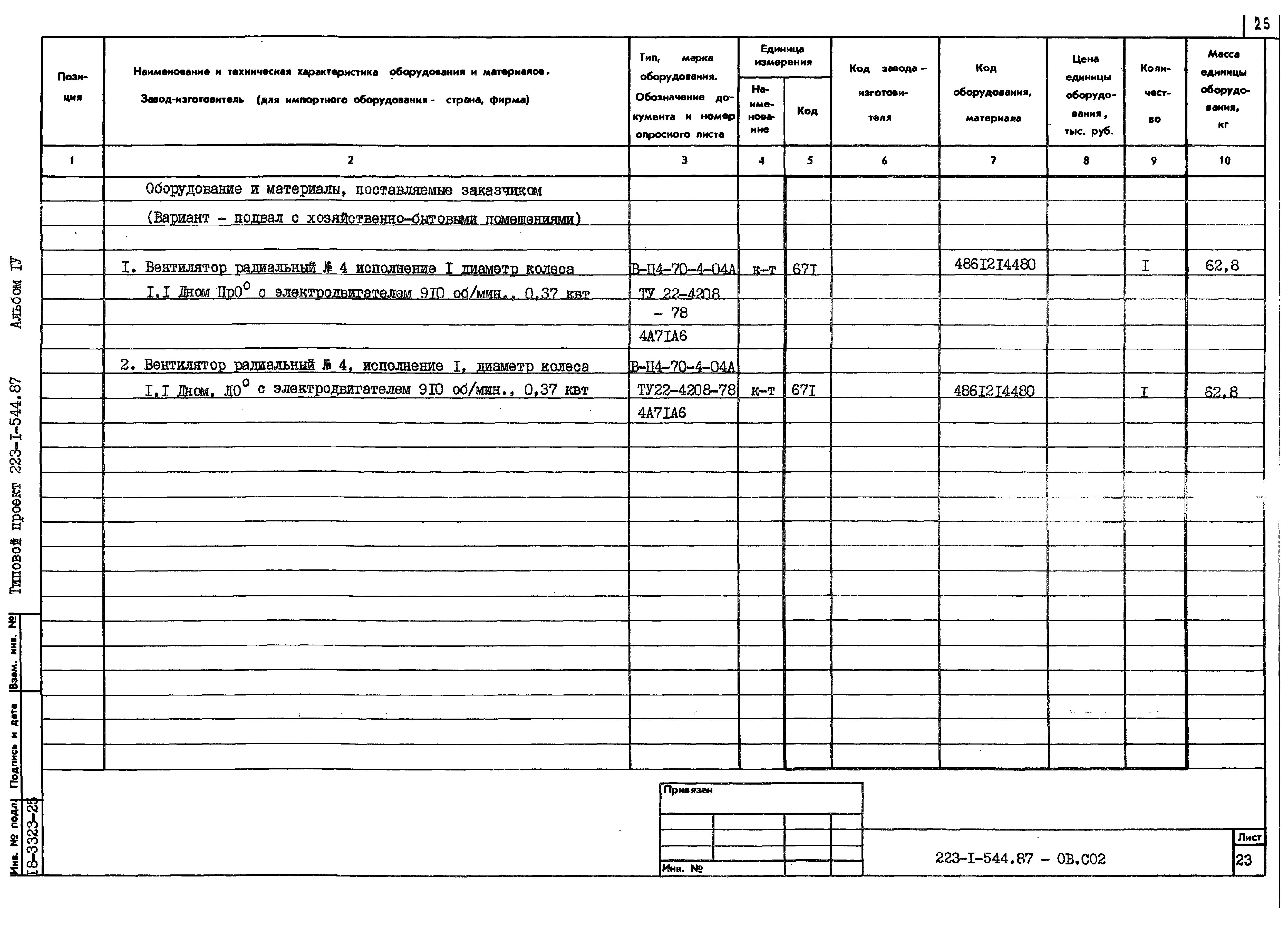 Типовой проект 223-1-544.87