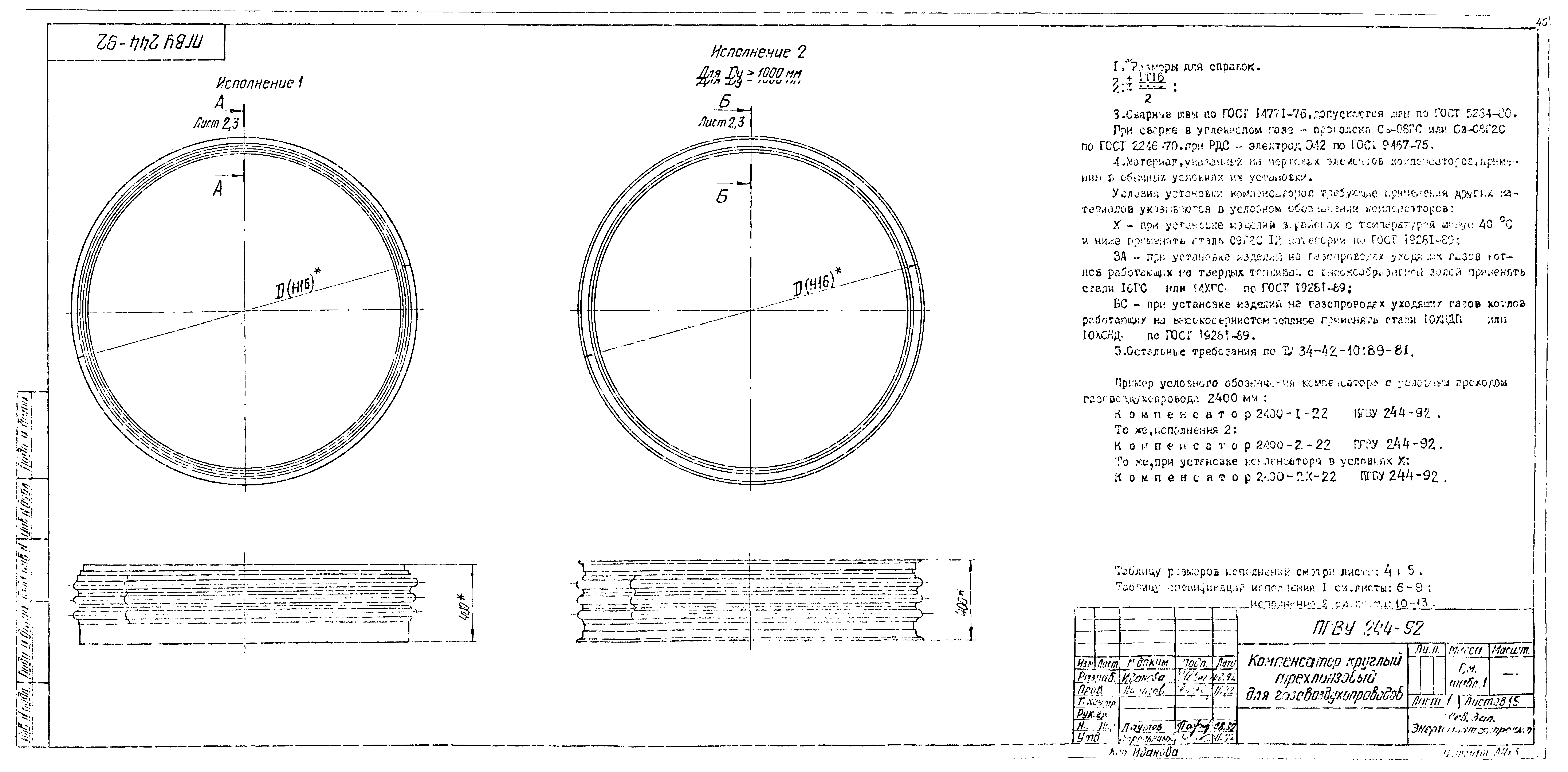 ПГВУ 244-92