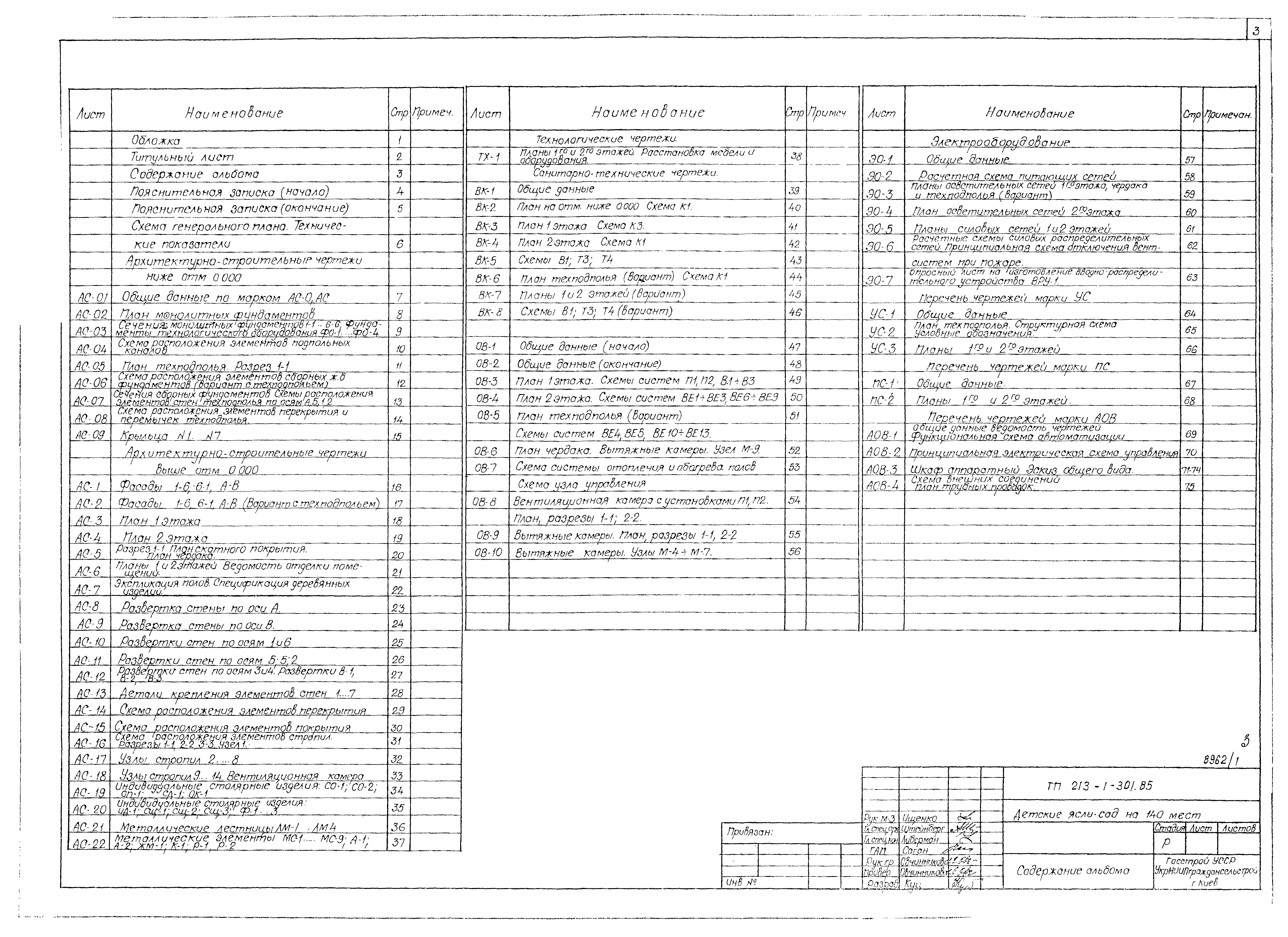 Типовой проект 213-1-301.85