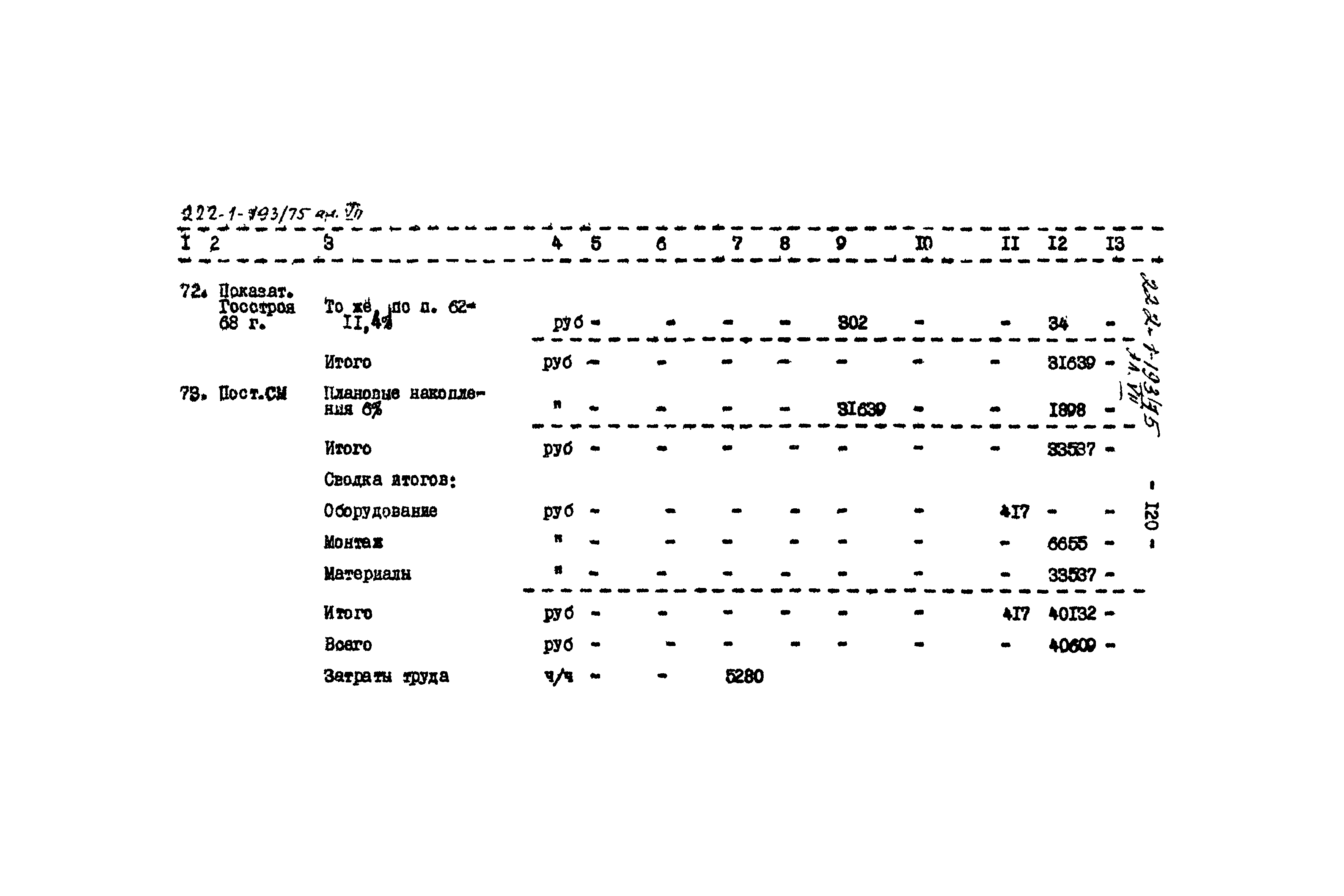 Типовой проект 222-1-193/75