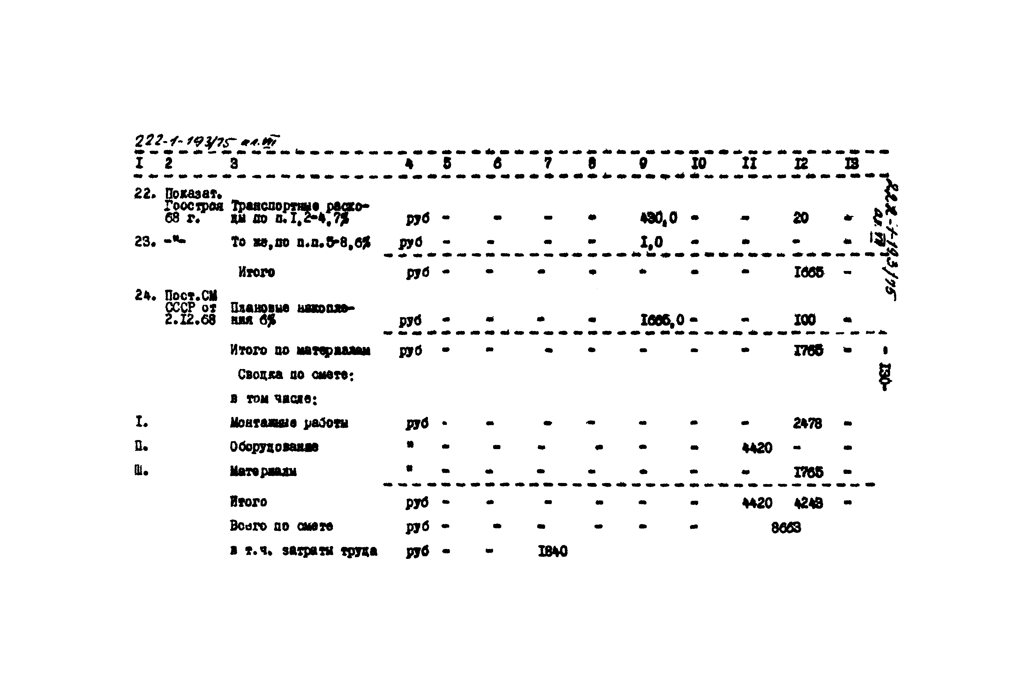 Типовой проект 222-1-193/75