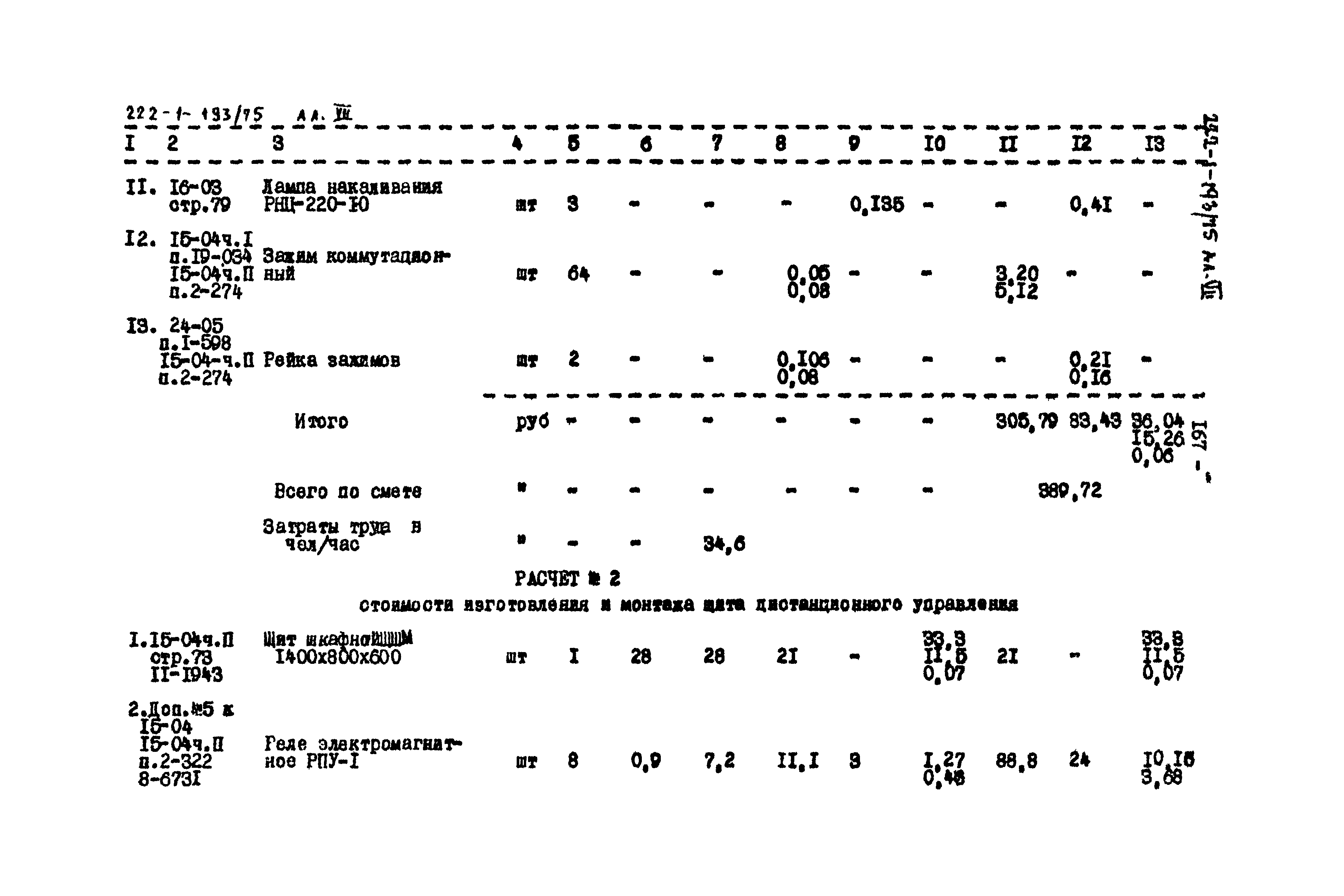 Типовой проект 222-1-193/75